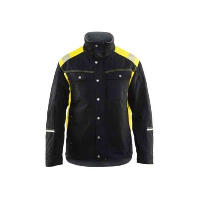 Vinterjakke Sort/High Vis Yellow