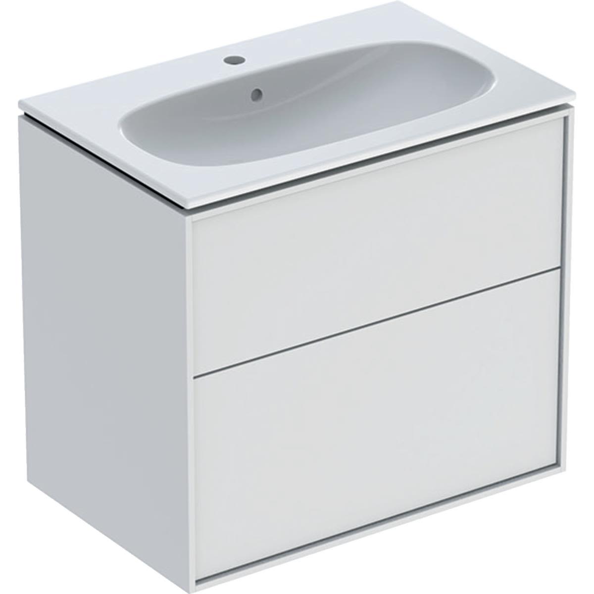 Ifö Sense Art Möbelpaket 2 lådor, smal design, mörkbrun