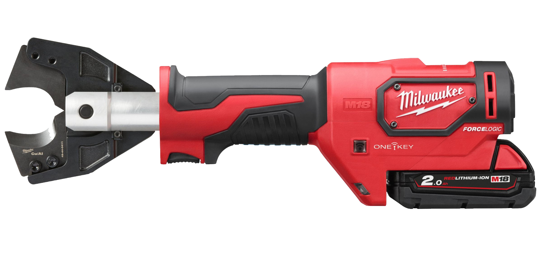 Milwaukee M18 ONE HCC-201C CU/AL-SET Kabelsax med batteri och laddare