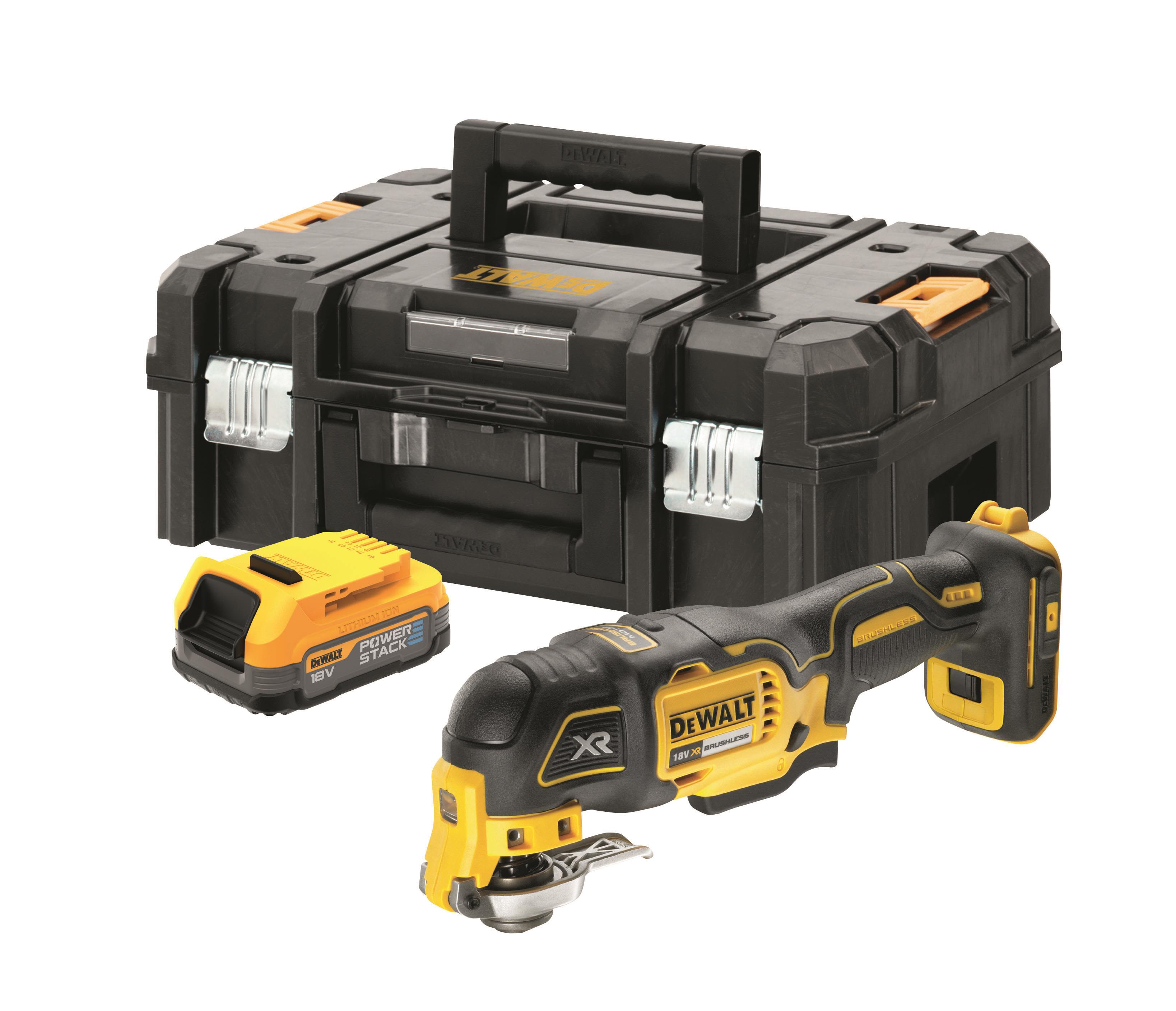 Dewalt DCS356E1T-XJ Multiværktøj med batteri, uden lader