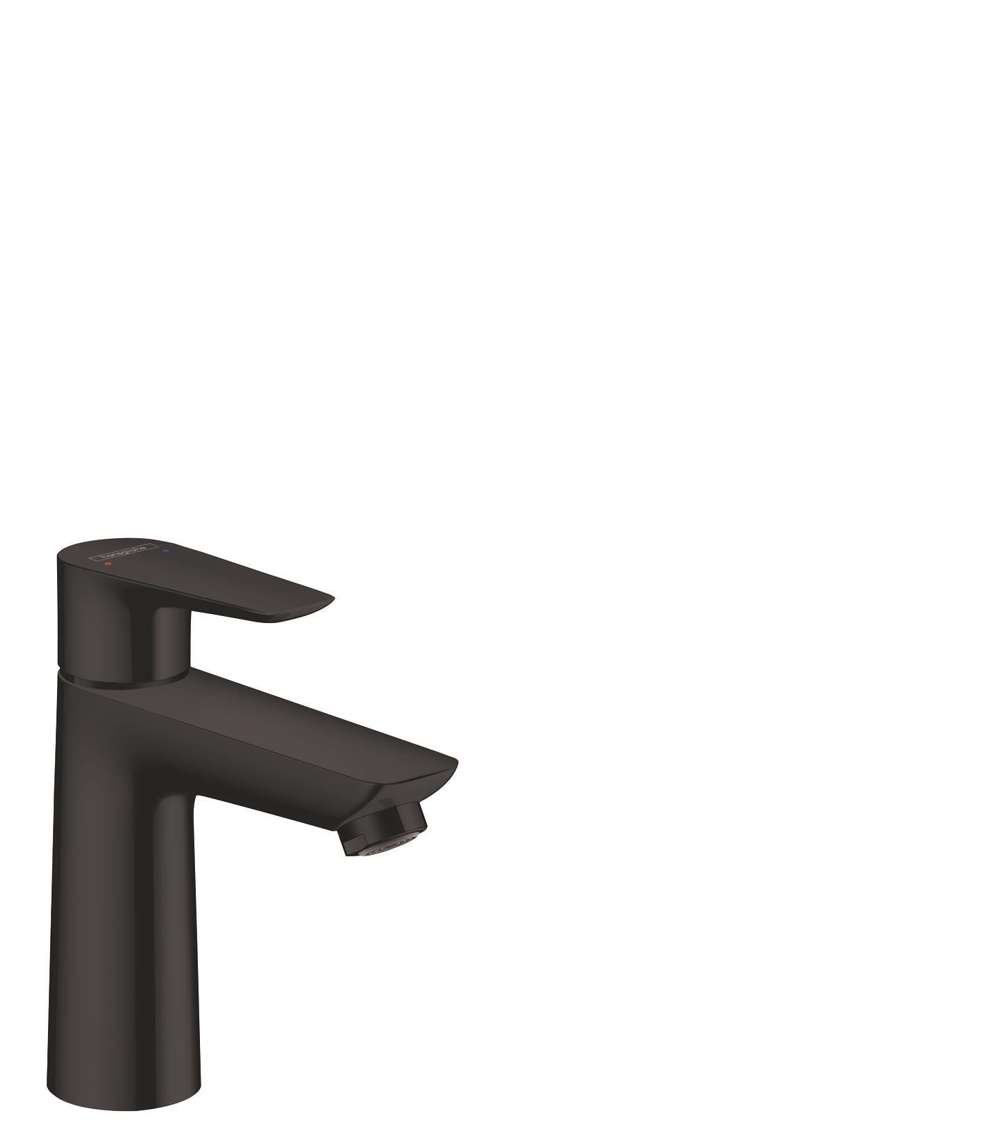 hansGrohe Talis E 1-grebs håndvaskarmatur 110 uden bundventil, mat sort