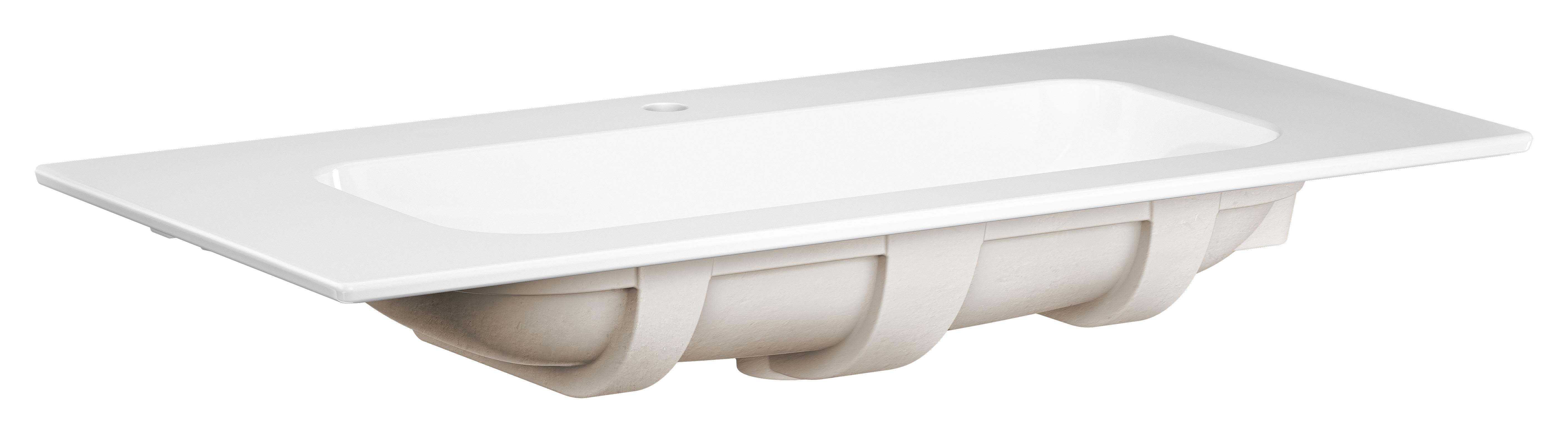 Gustavsberg Artic Tvättställ vit, 100 cm, 1 st bl.hål