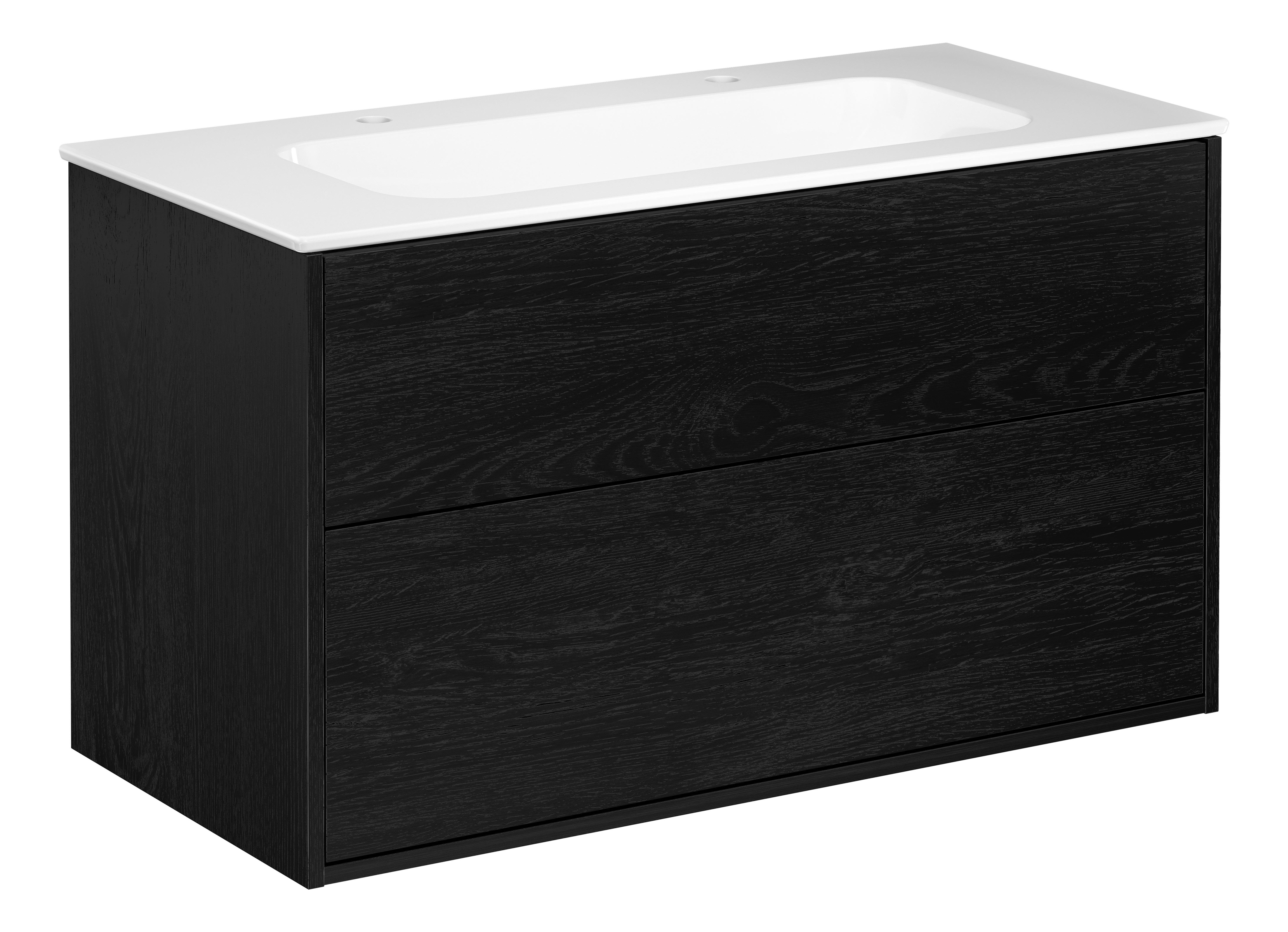 Gustavsberg Artic Kommod 100 cm, med tvättställ, 2 st bl.hål