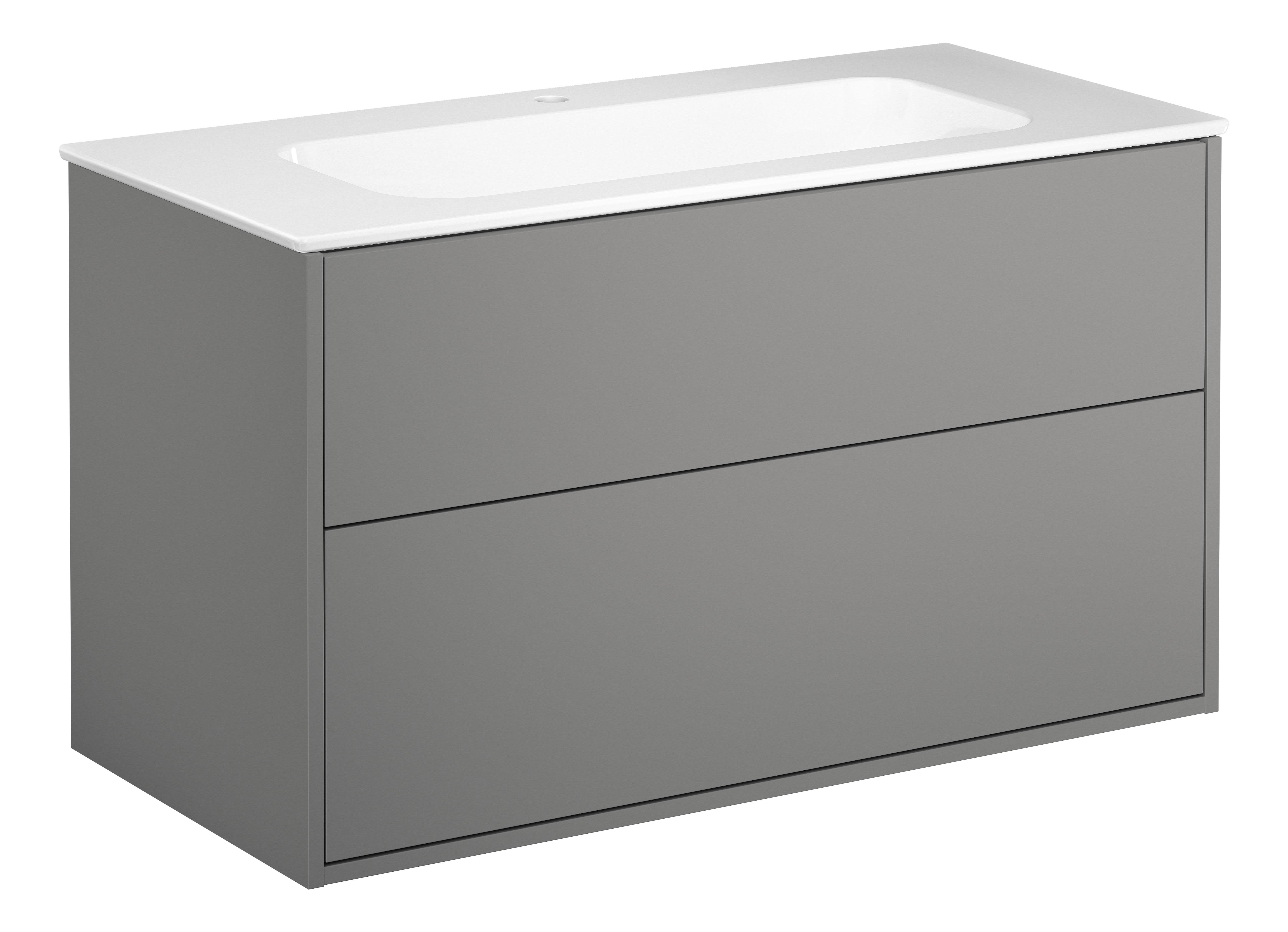 Gustavsberg Artic Kommod 100 cm, med tvättställ, 1 st bl.hål