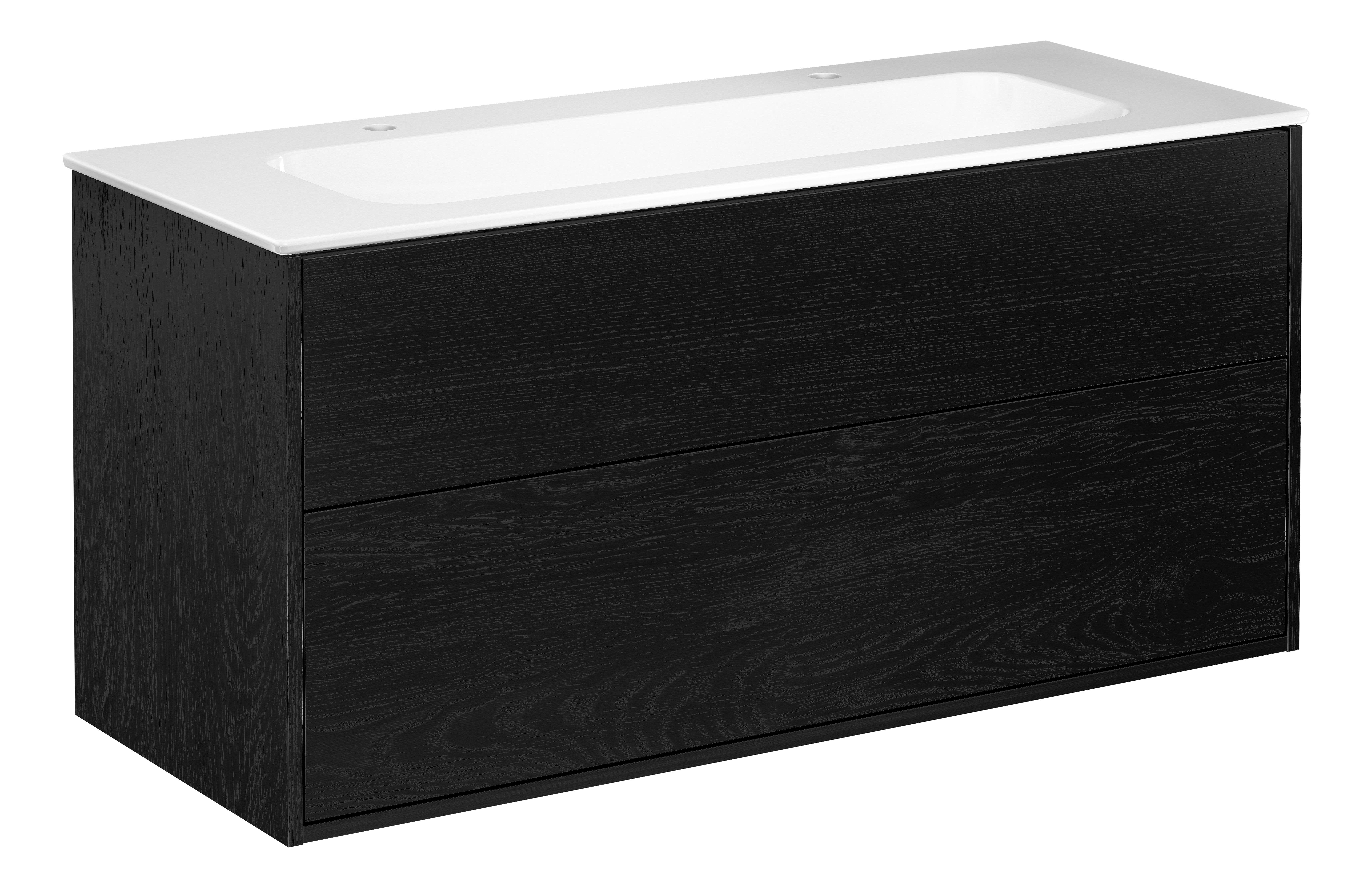 Gustavsberg Artic Kommod 120 cm, med tvättställ, 2 st bl.hål