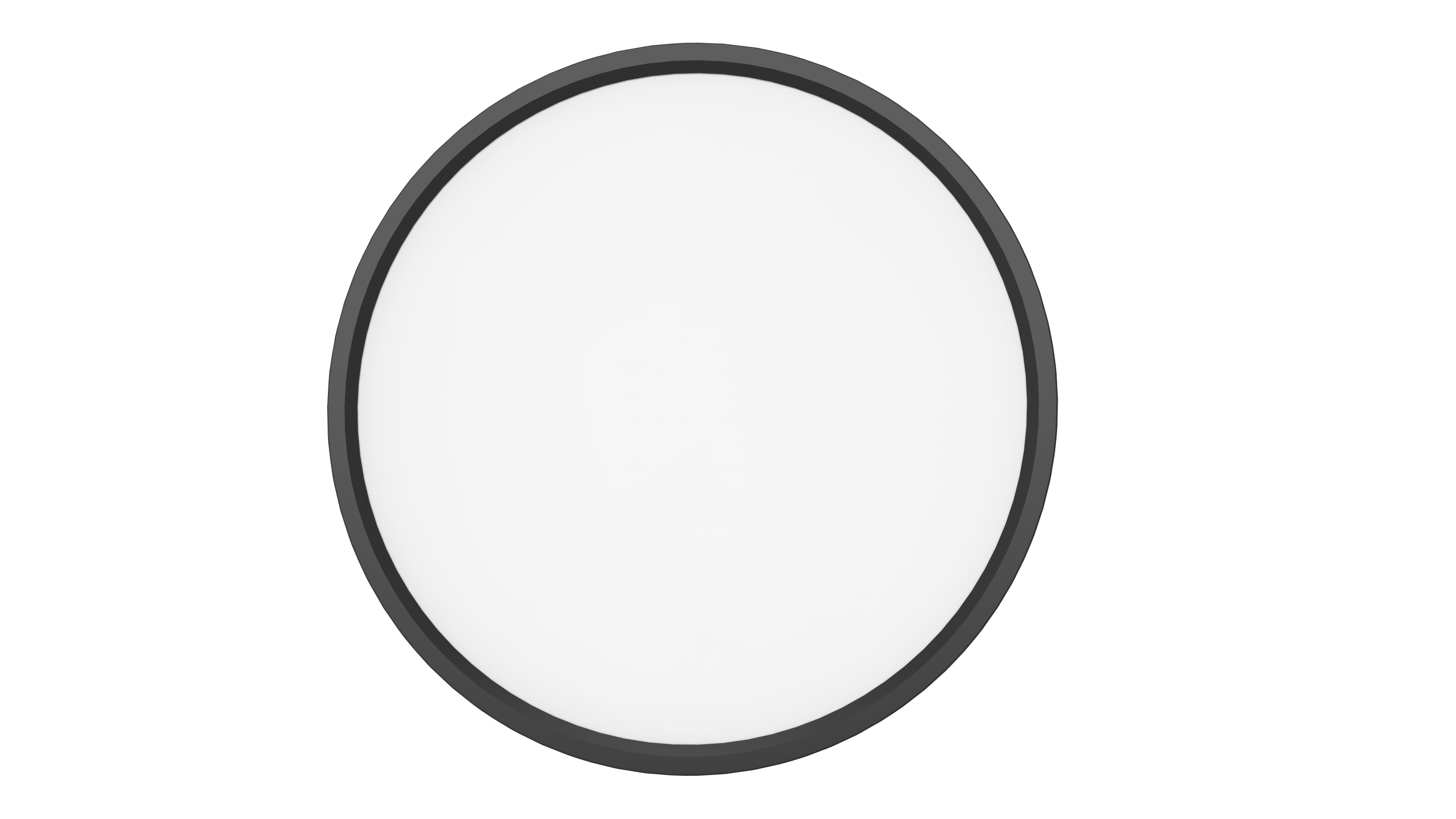 Aneta Lighting RING 20/400 Plafond Ø40 cm, 20 W, svart