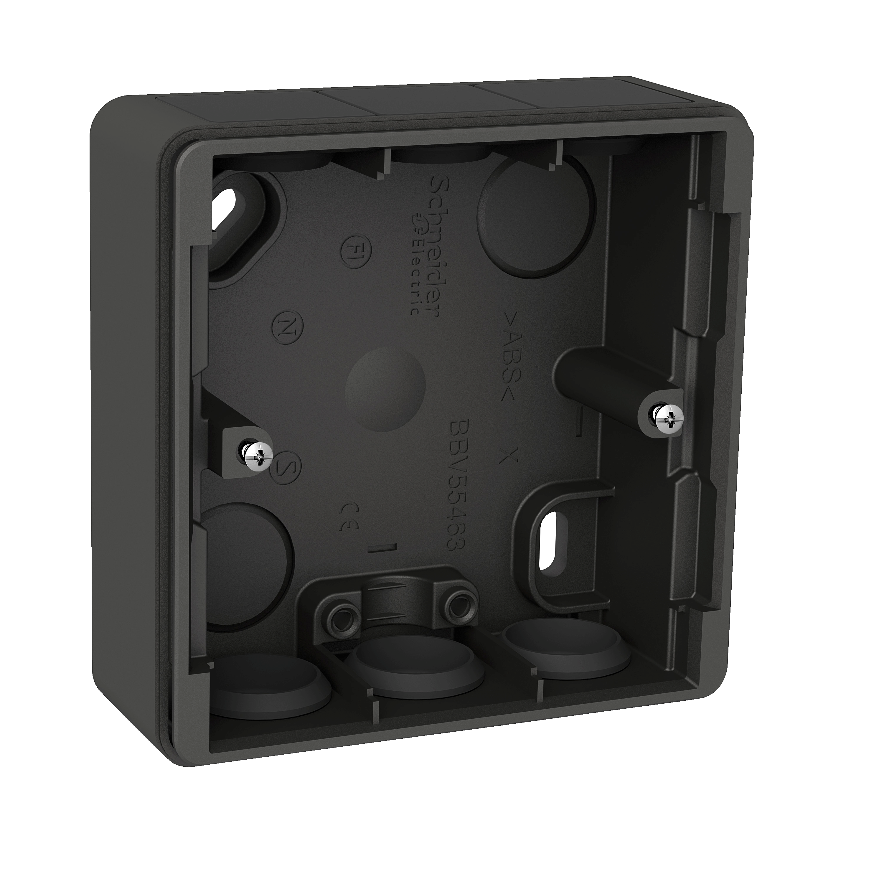 Schneider Electric Exxact Primo Dosa IP44, antracit 1-fack, 25 mm