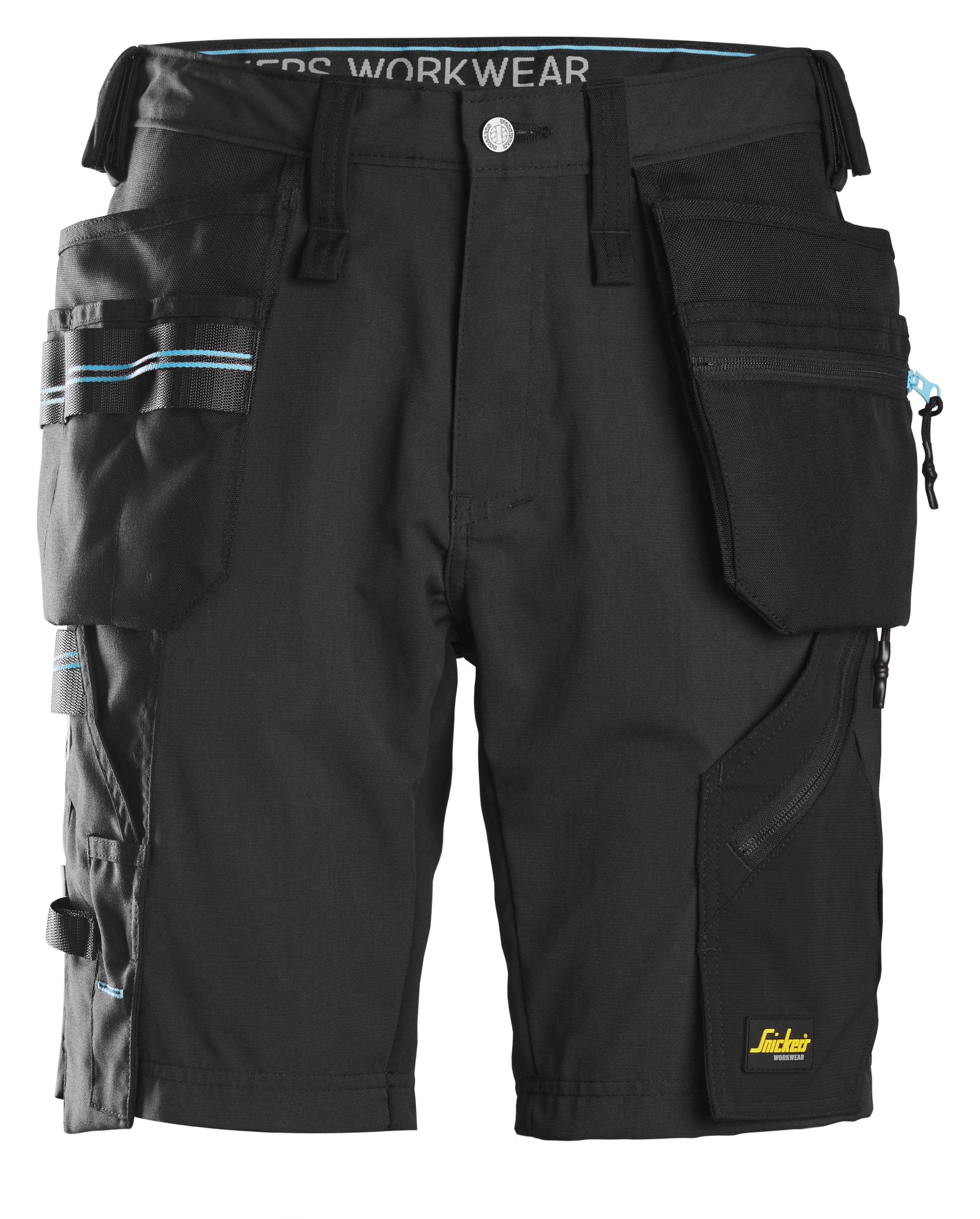 Snickers Workwear 6110 LiteWork Arbeidsshorts Svart Svart