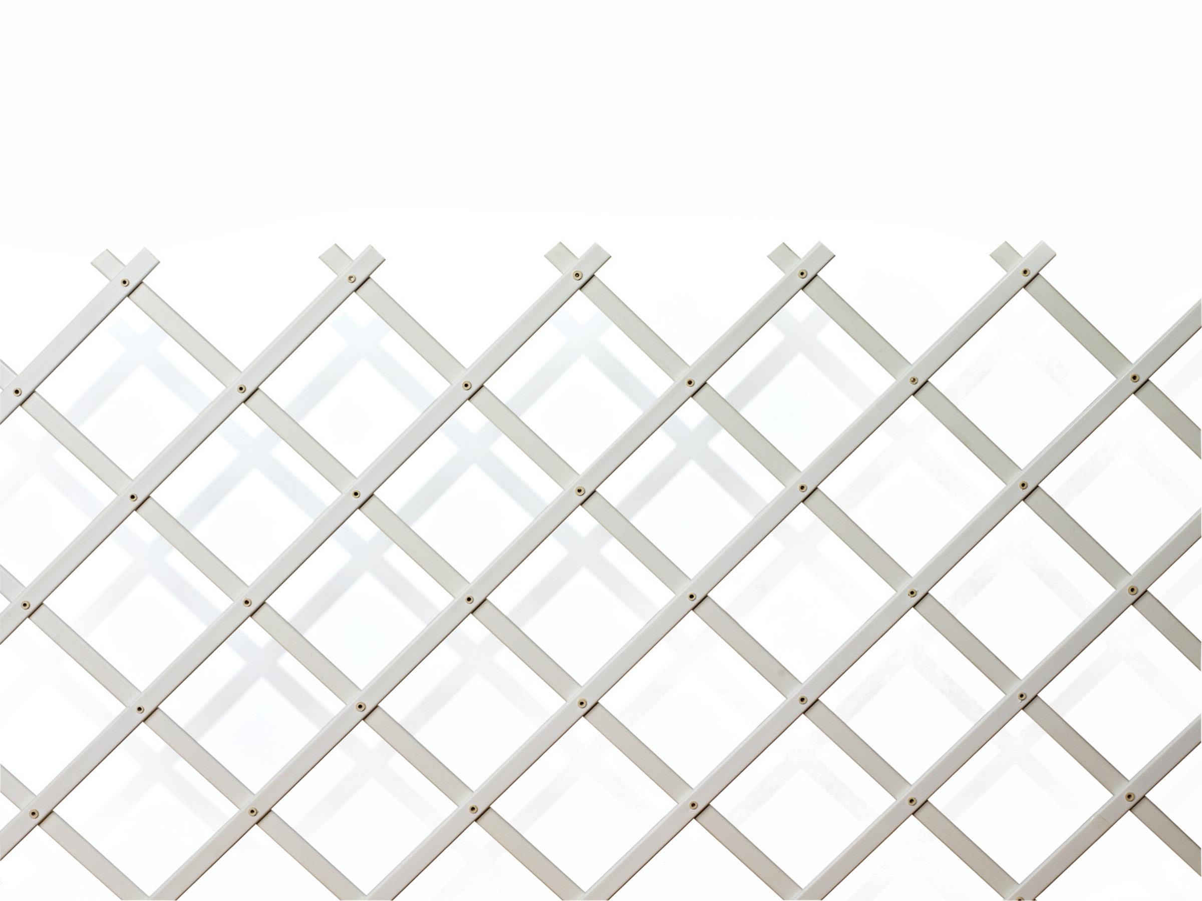 Nelson Garden 5170 Plastspaljé solfjäder, vit, 100x145 cm