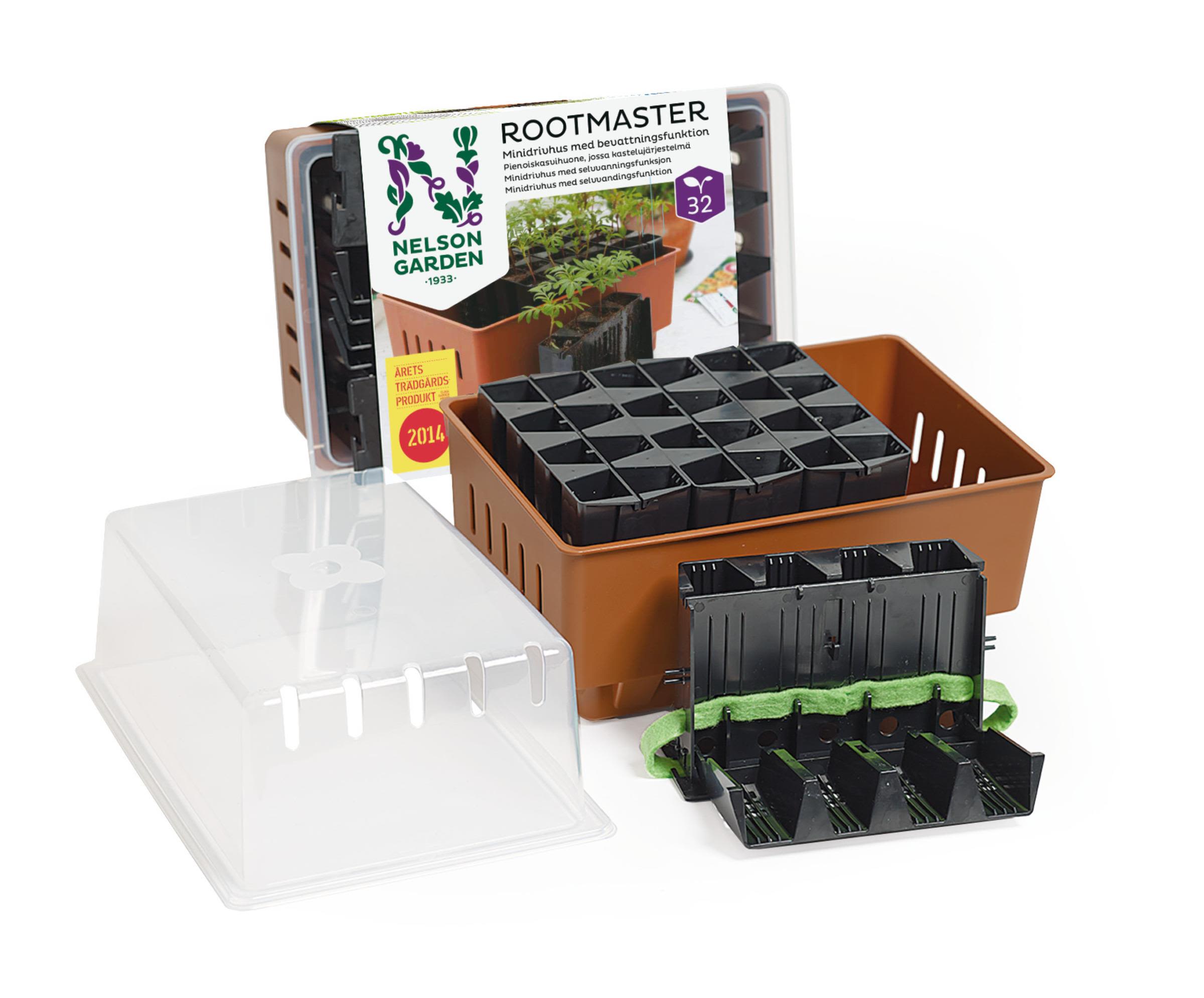 Nelson Garden Rootmaster Minidrivhus brun