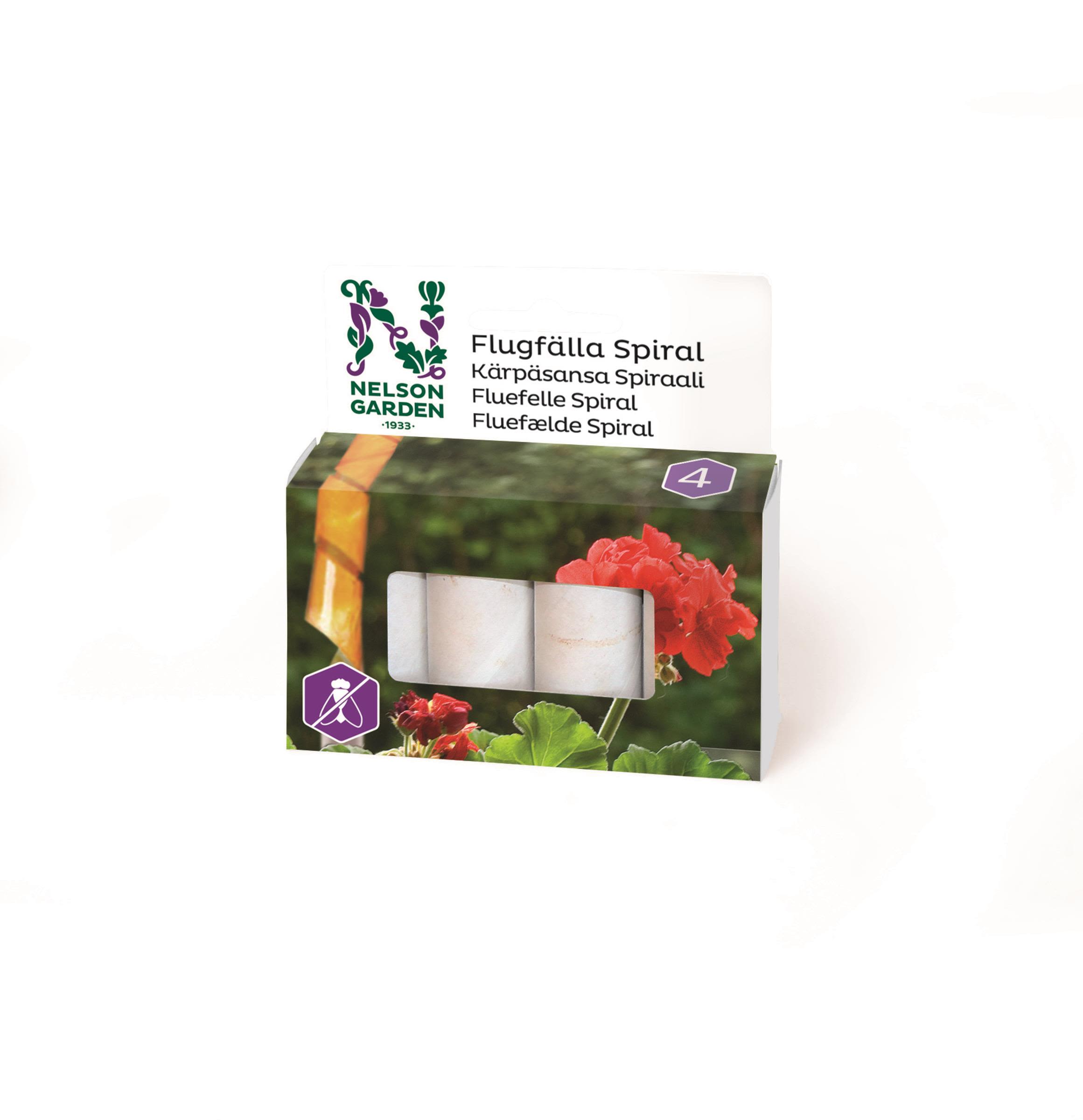 Nelson Garden 8652 Flugfälla spiral, 4-pack