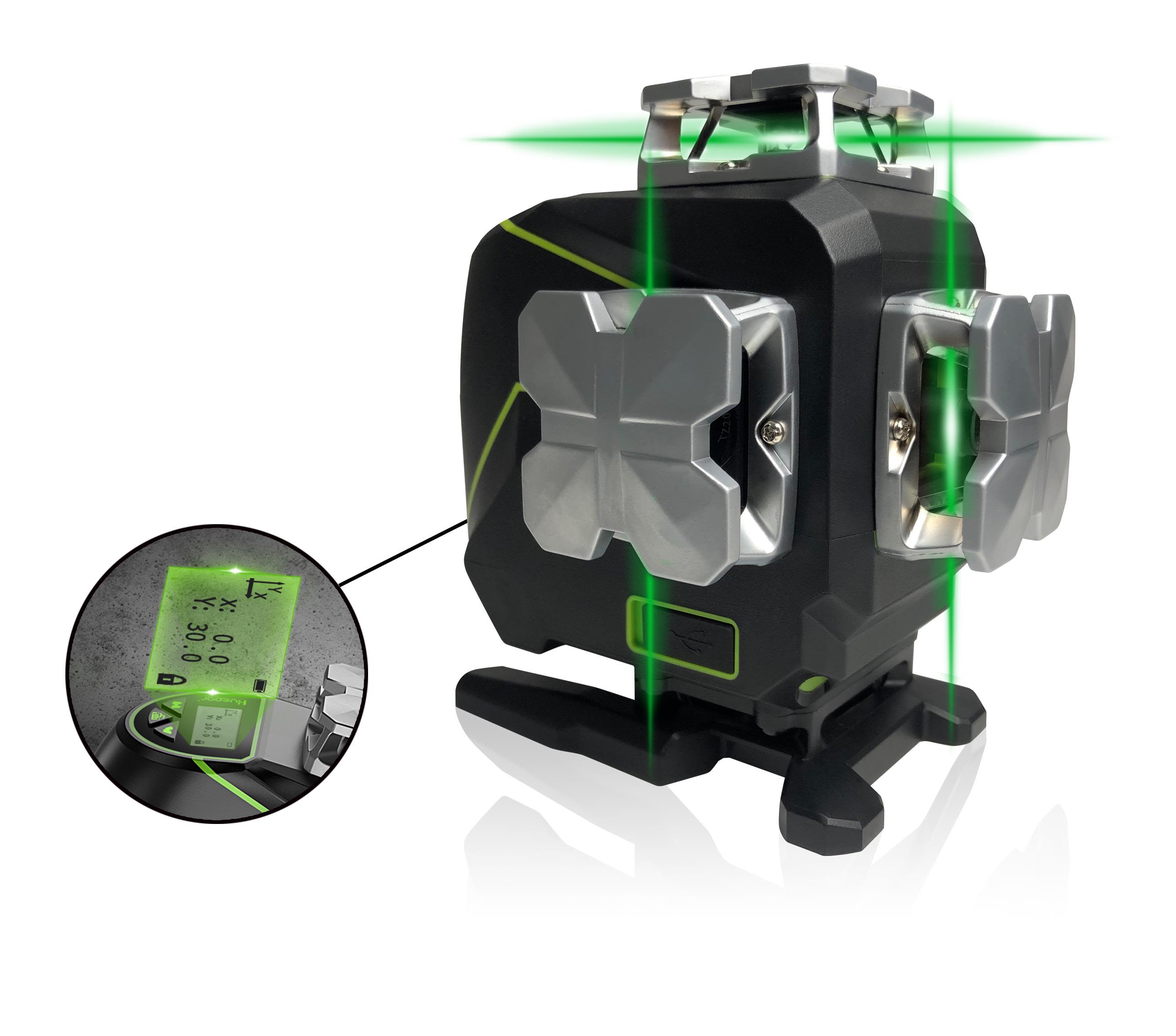 Elma X360-4 Linjelaser med batteri 4 stykker 360˚ linjer,