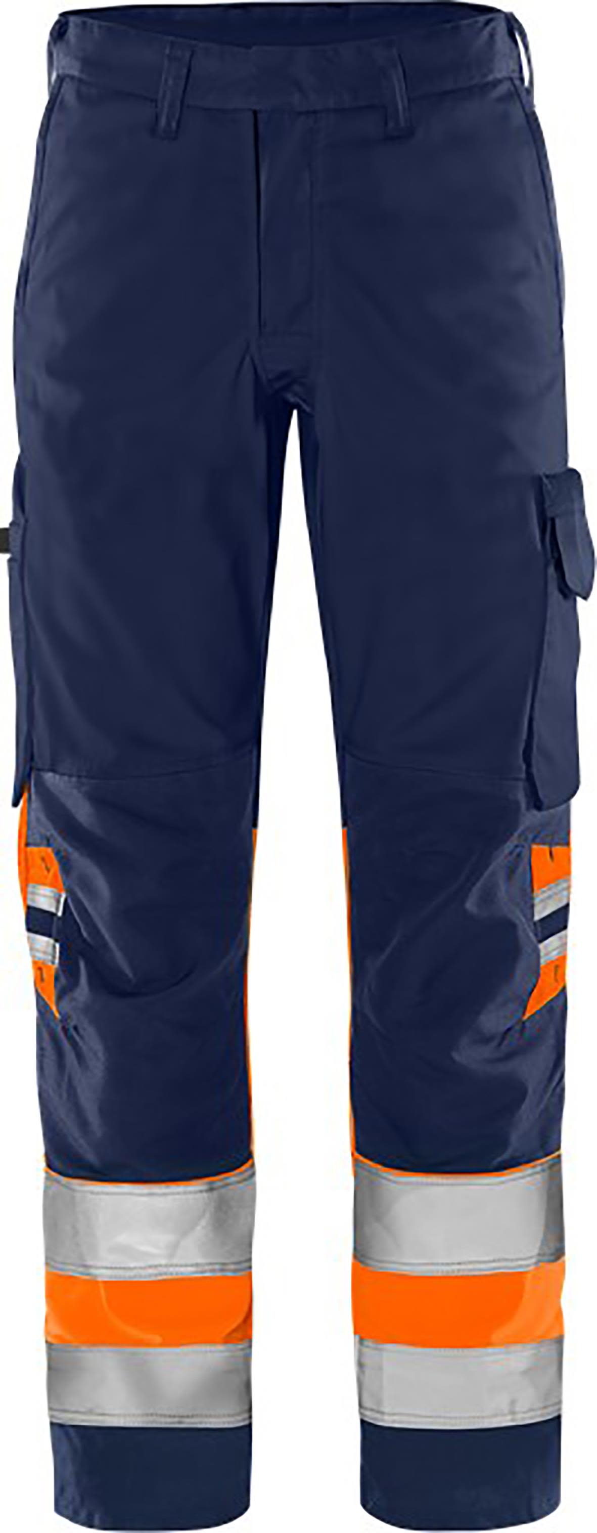 Fristads 2649 GPLU Arbeidsbukse marineblå/oransje Marineblå/Oransje