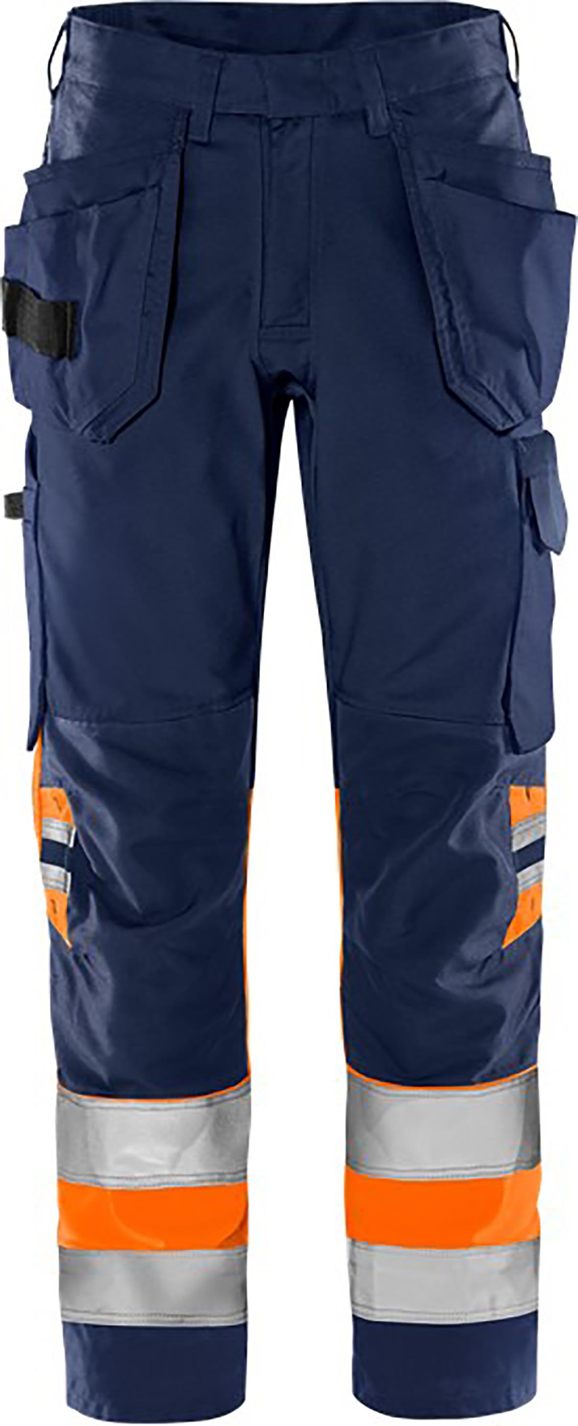 Fristads 2640 GPLU Arbetsbyxa varselorange/marinblå Varselorange/Marinblå