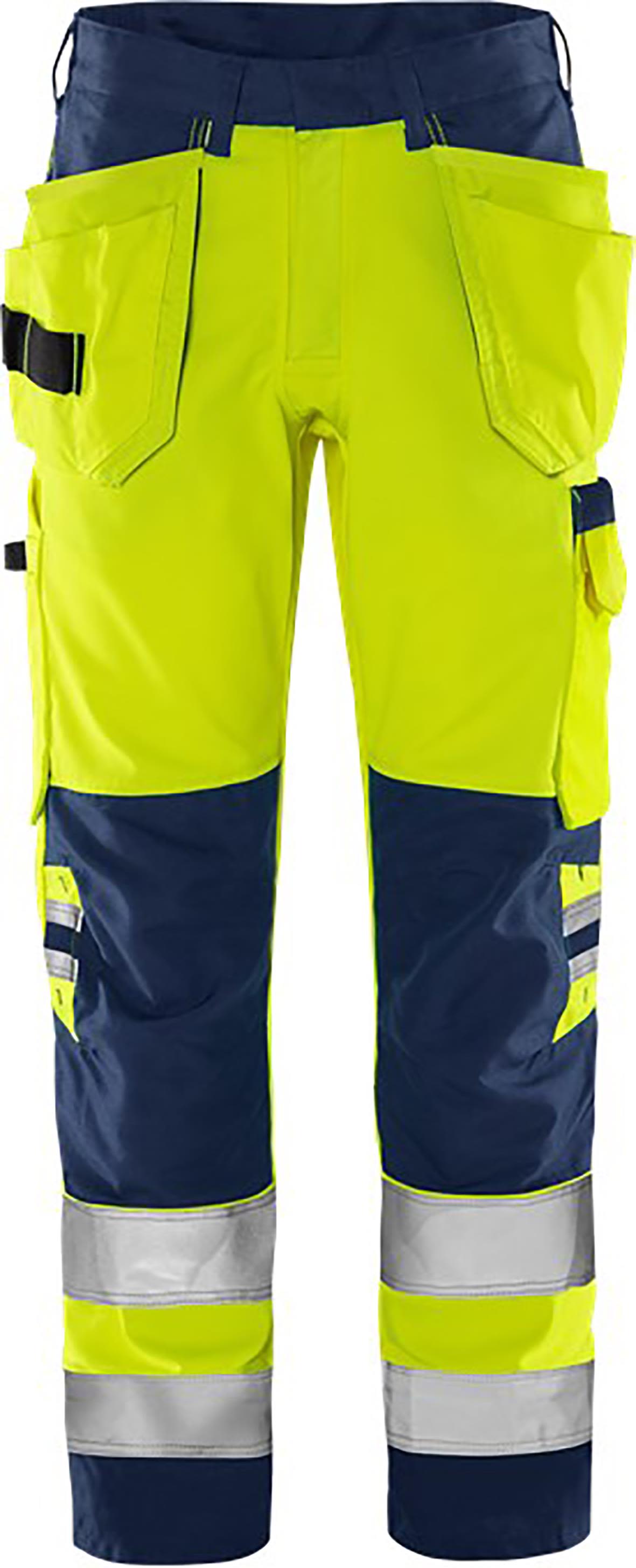Fristads 2641 GPLU Arbeidsbukse varselgul/marineblå Varselgul/Marineblå