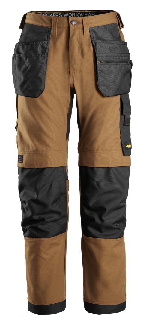 Snickers Workwear 6224 AllroundWork Arbeidsbukse brun/svart Brun/Svart.