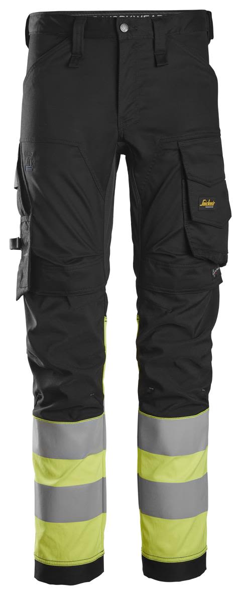 Snickers Workwear 6334 Arbetsbyxa svart/Hi-Vis gul Svart/Hi-Vis Gul