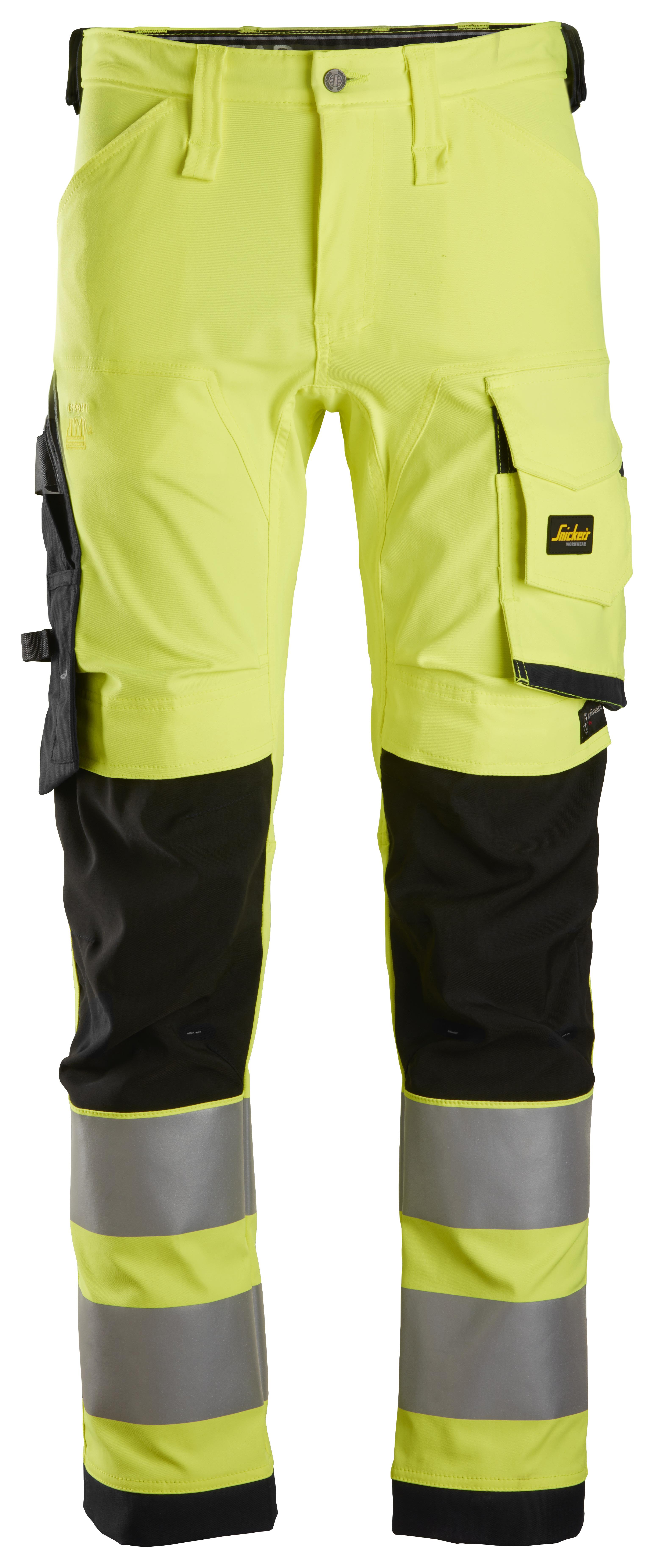 Snickers Workwear 6343 Arbeidsbukse Hi-Viz gul/svart Hi-Viz Gul/Svart