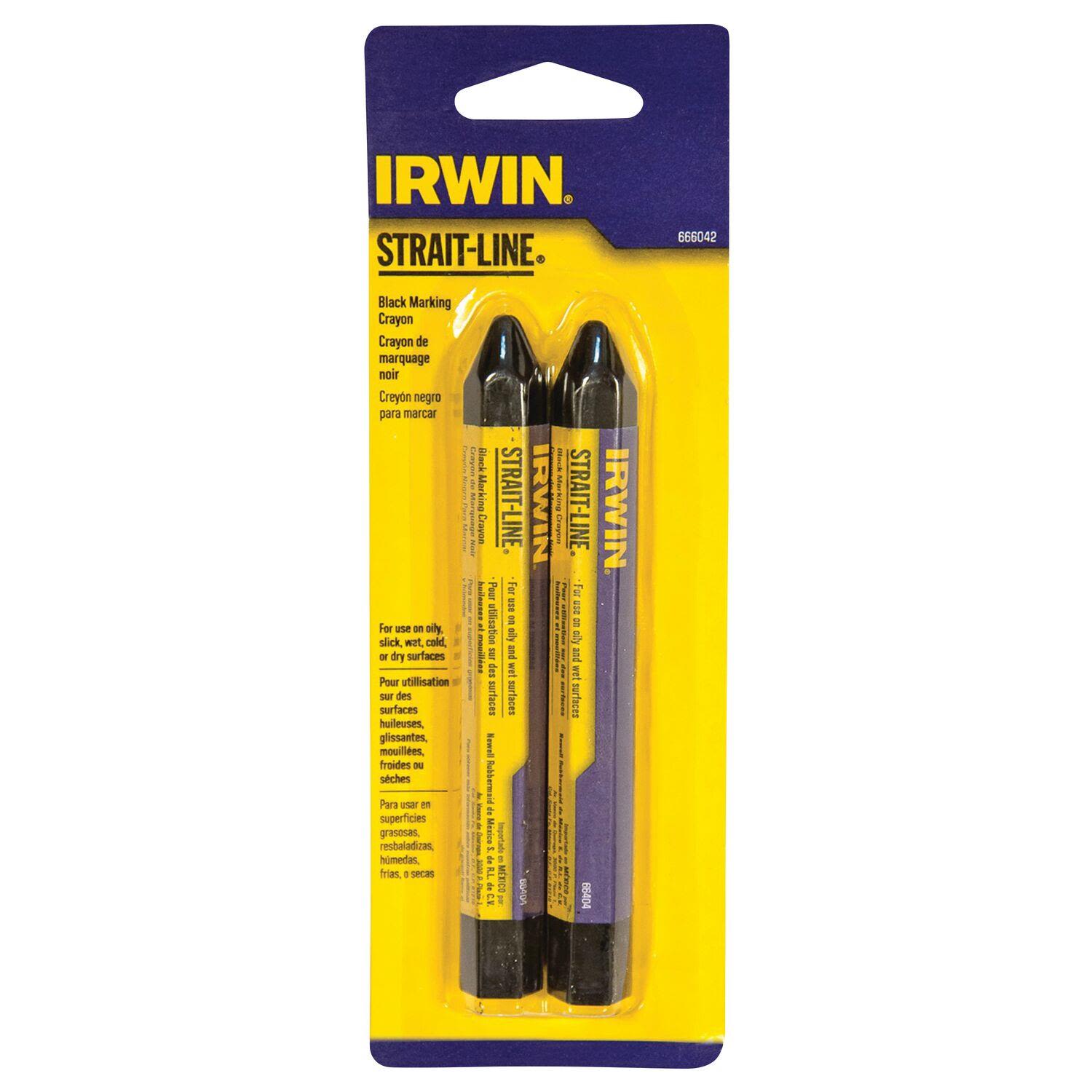 Irwin 666042 Oljekrita 2-pack Svart