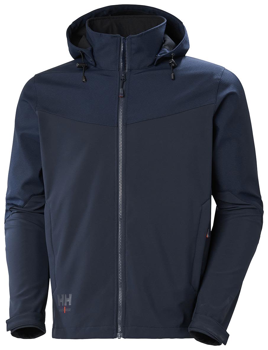 Helly Hansen Workwear Oxford 74290-590 Softshelljakke med hette Marineblå