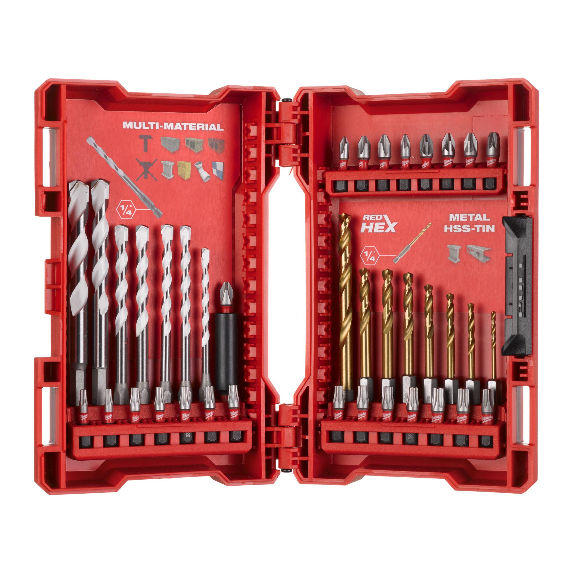 Milwaukee 4932479853 Bore- og bitssæt 39 dele