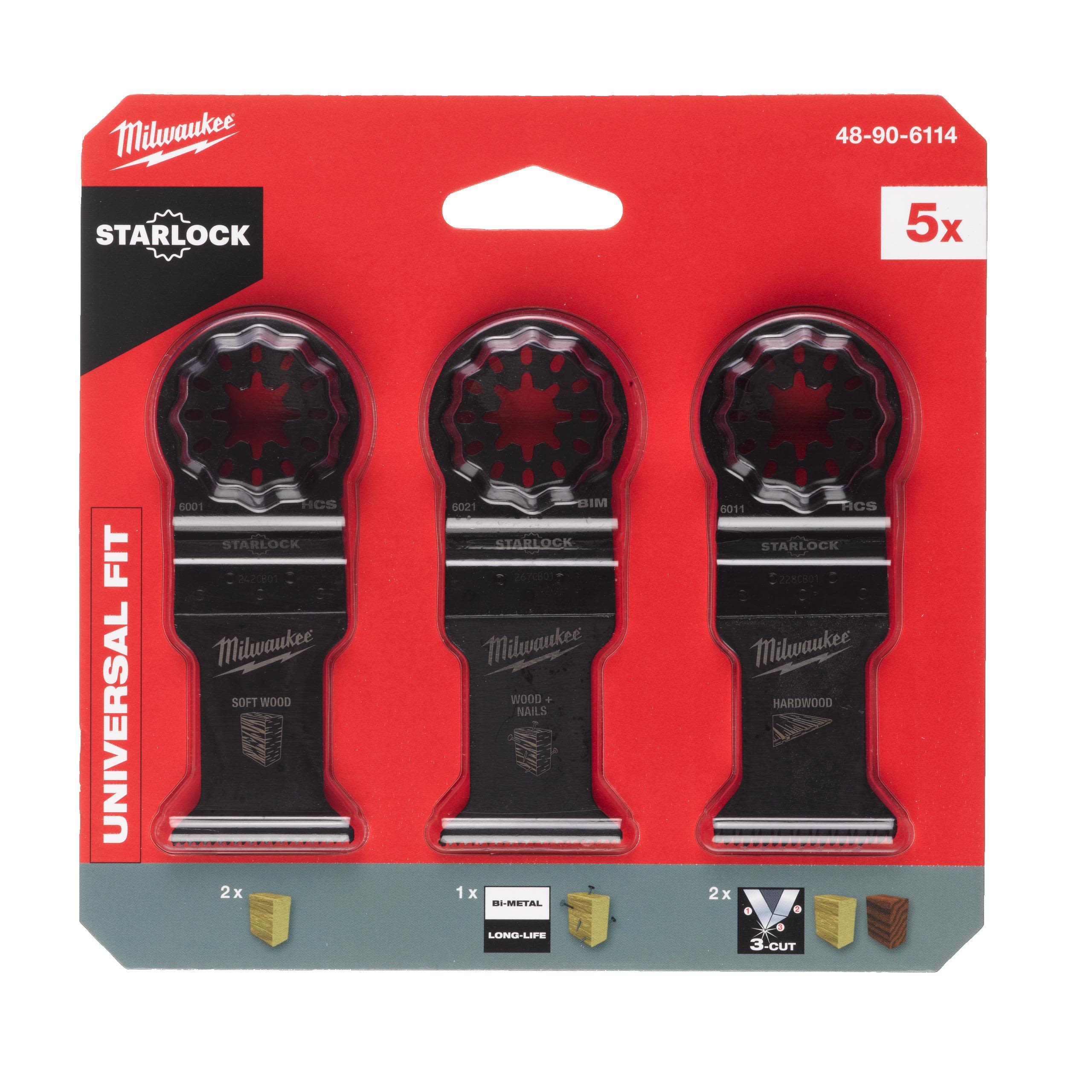 Milwaukee 48906114 Sågbladssats 5 delar
