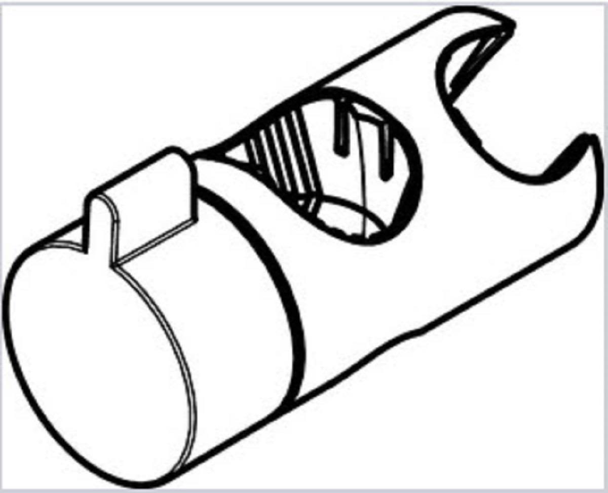 Hansgrohe 92366000 Duschhållare Ø22 mm, förkromad