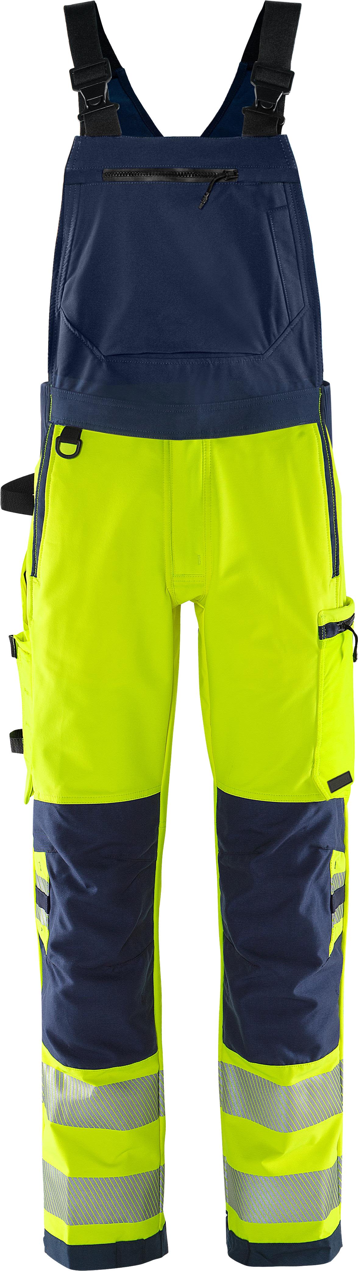 Fristads 1031 GSTP Selebukse gul/marineblå Varsel, Gul/Marineblå