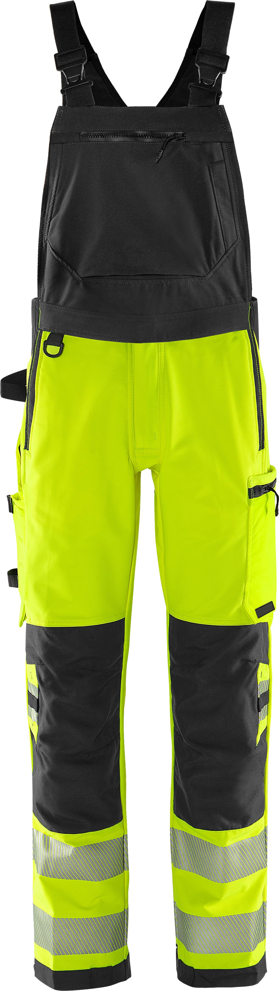 Fristads 1031 GSTP Selebukse gul/svart Varsel, Gul/Svart