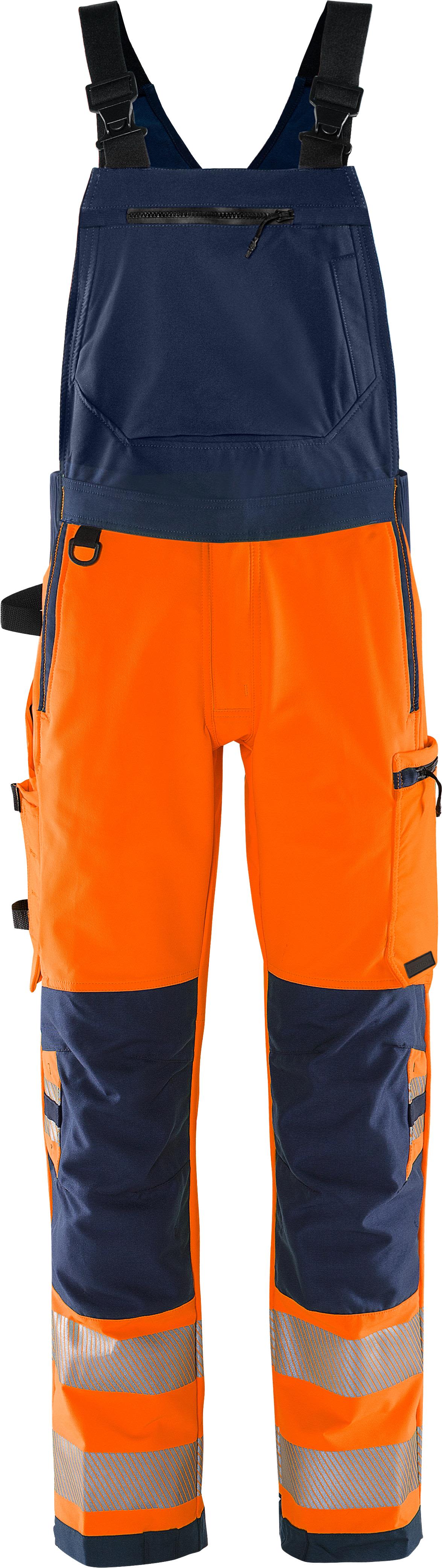 Fristads 1031 GSTP Selebukse oransje/marineblå Varsel, Oransje/Marineblå