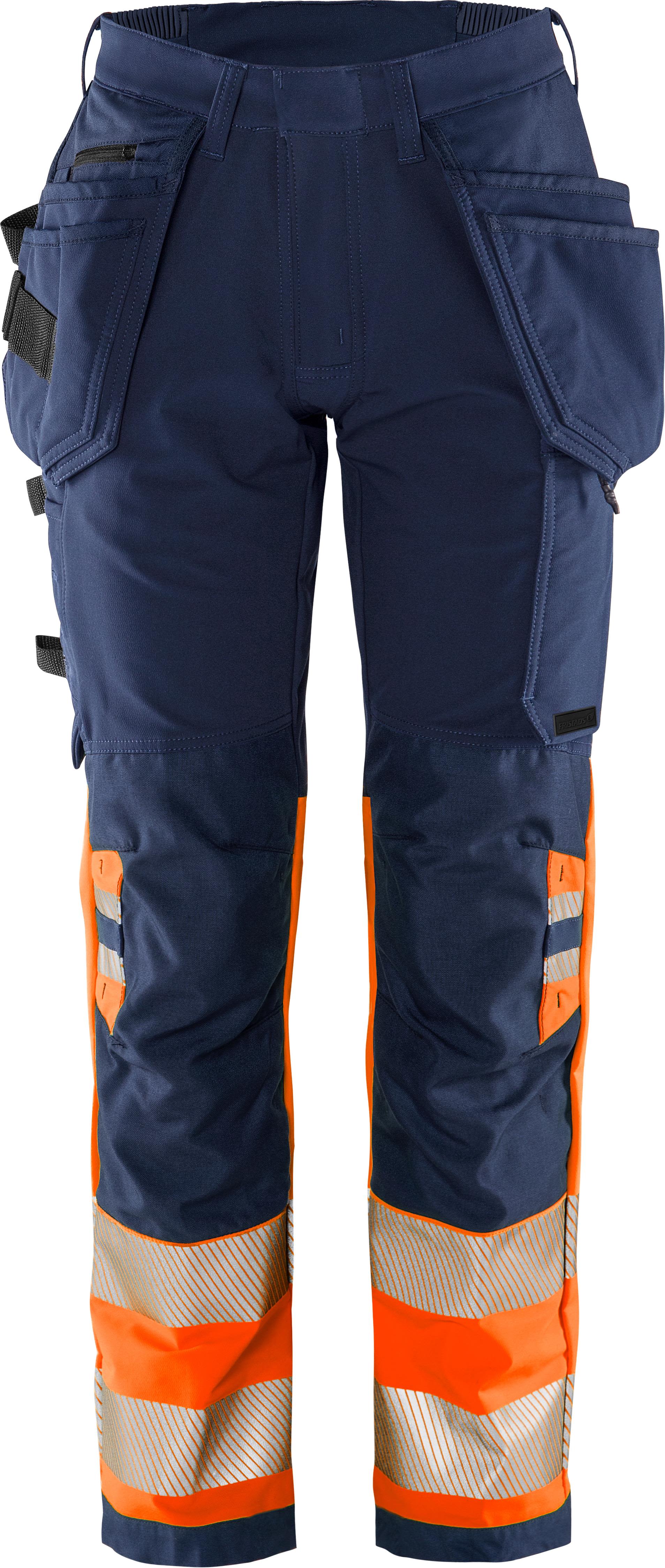 Fristads 2663 GSTP Arbeidsbukse marineblå/oransje Marineblå/Oransje