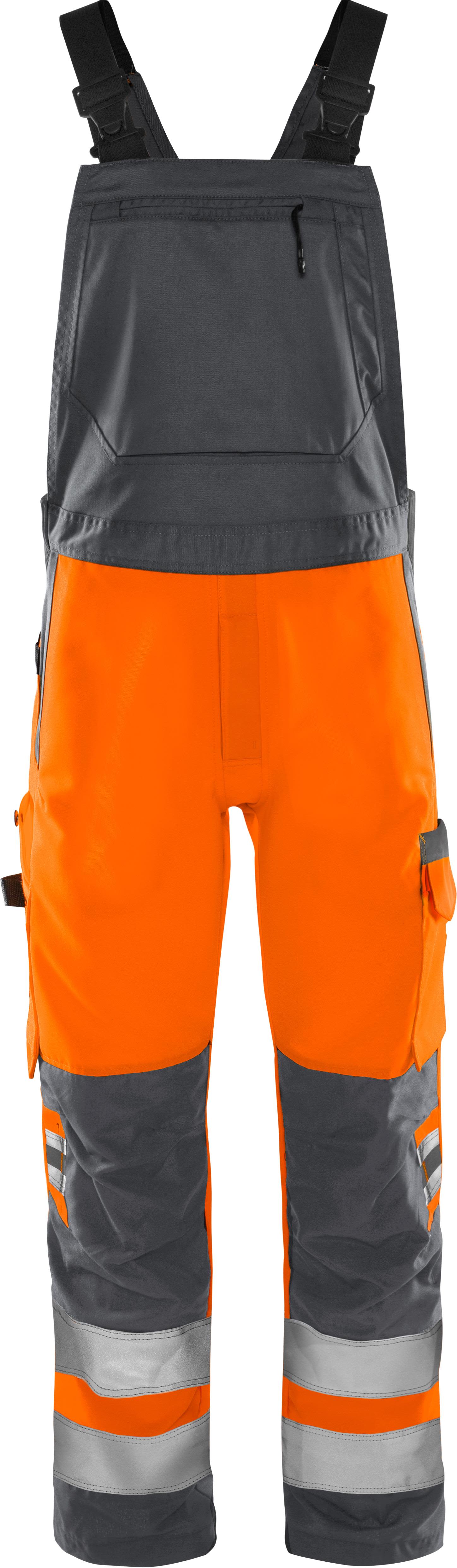 Fristads 1030 GPLU Selebukse oransje/grå Varsel, Oransje/Grå