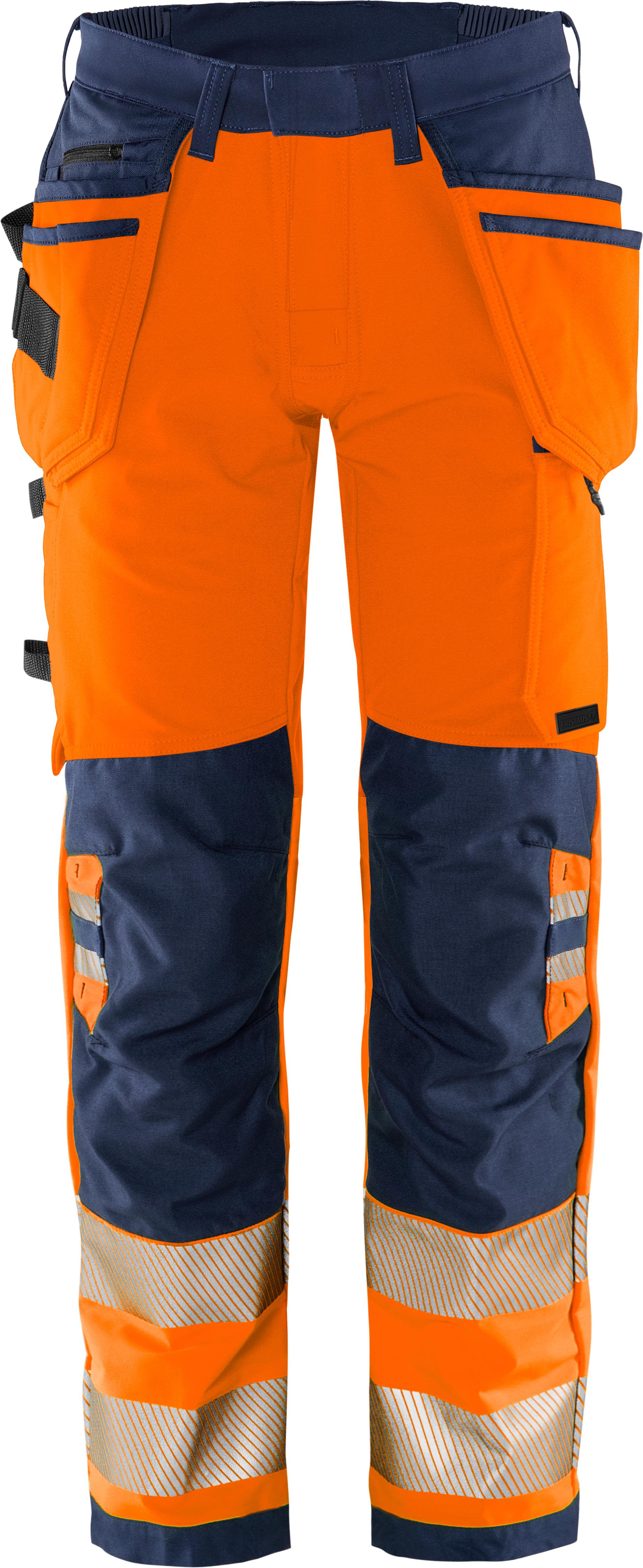 Fristads 2644 GSTP Arbeidsbukse orange/marineblå Orange/Marineblå