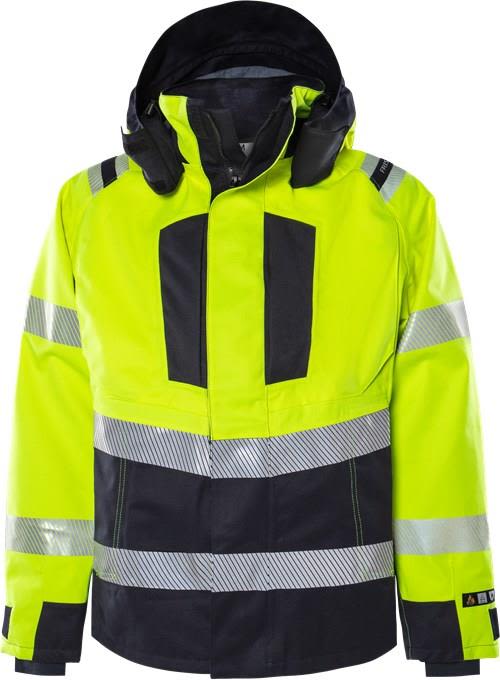 Fristads Flamestat Airtech 4525 ATHR Skalljakke varsel, Gul/Marineblå XXL