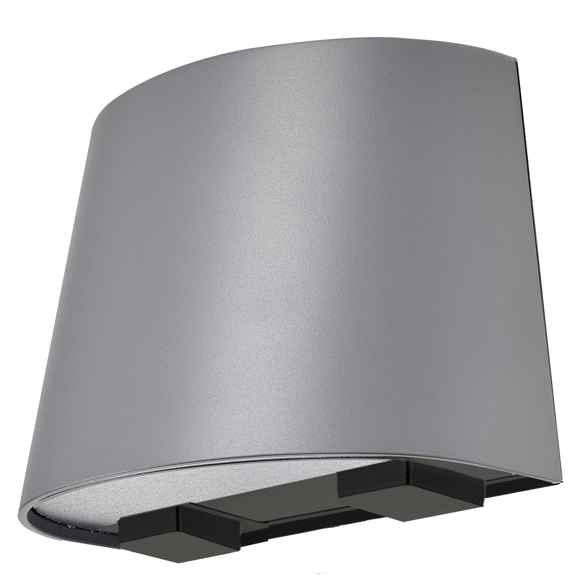Westal Mini Väggarmatur 9,5 W, 625 lm, med uttag Silver/aluminium
