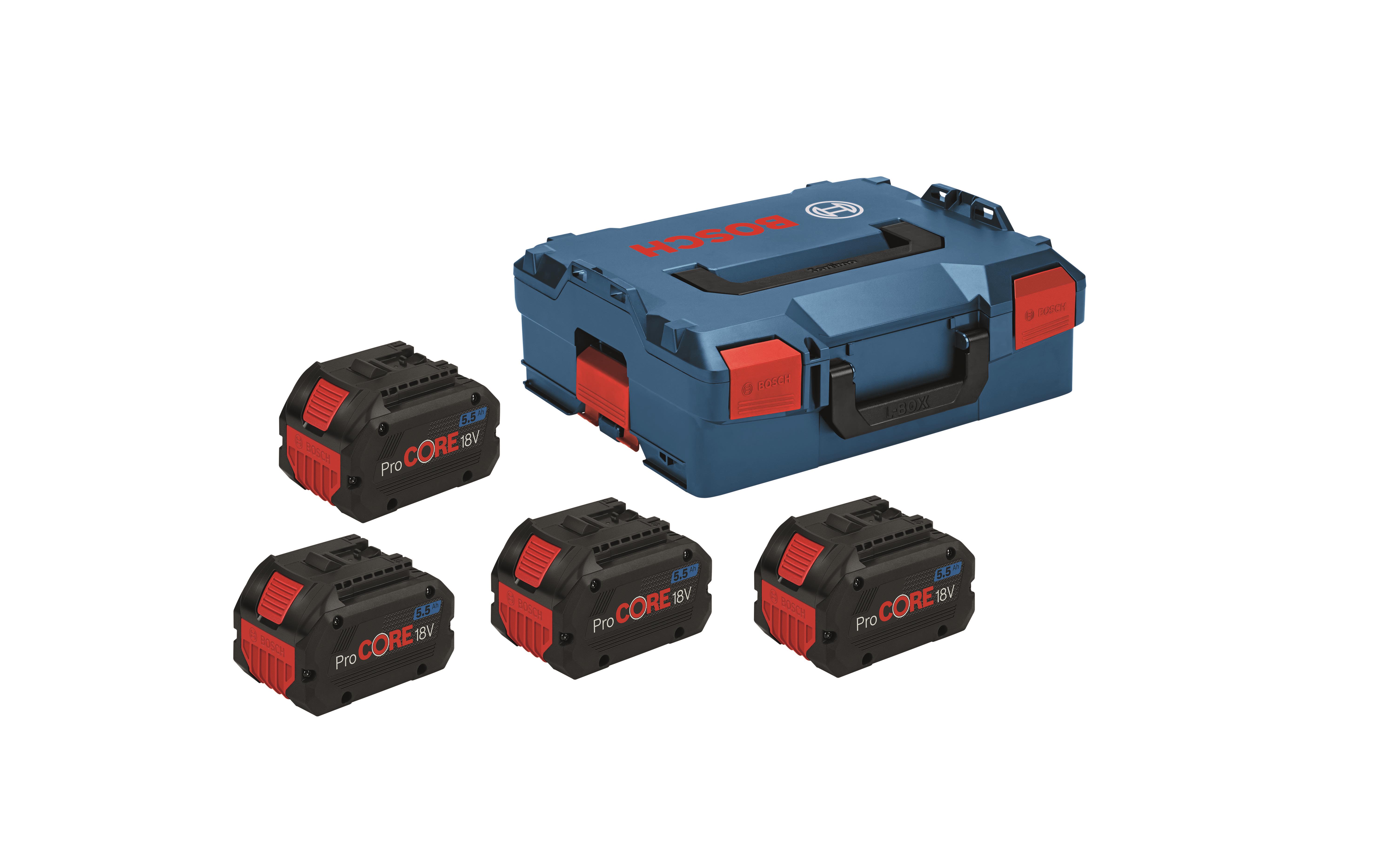 Bosch 4x ProCORE 18V 5,5Ah Batteripaket 5,5 Ah