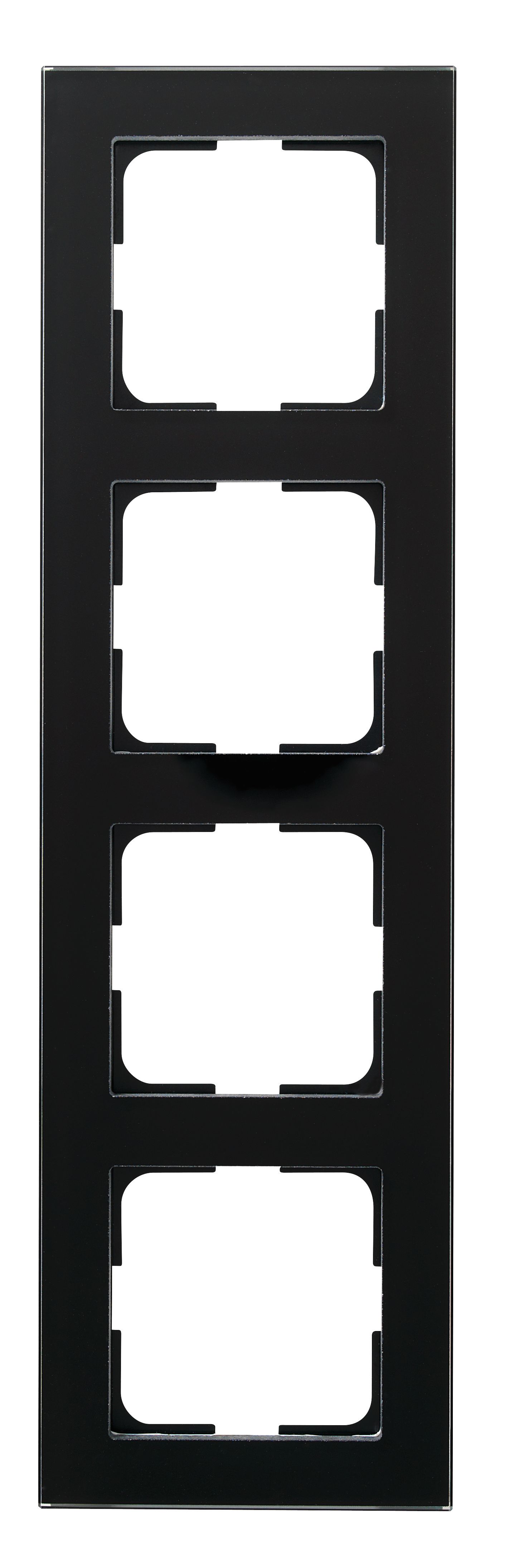 Elko Plus Option Kombinationsram glas, svart 4-fack
