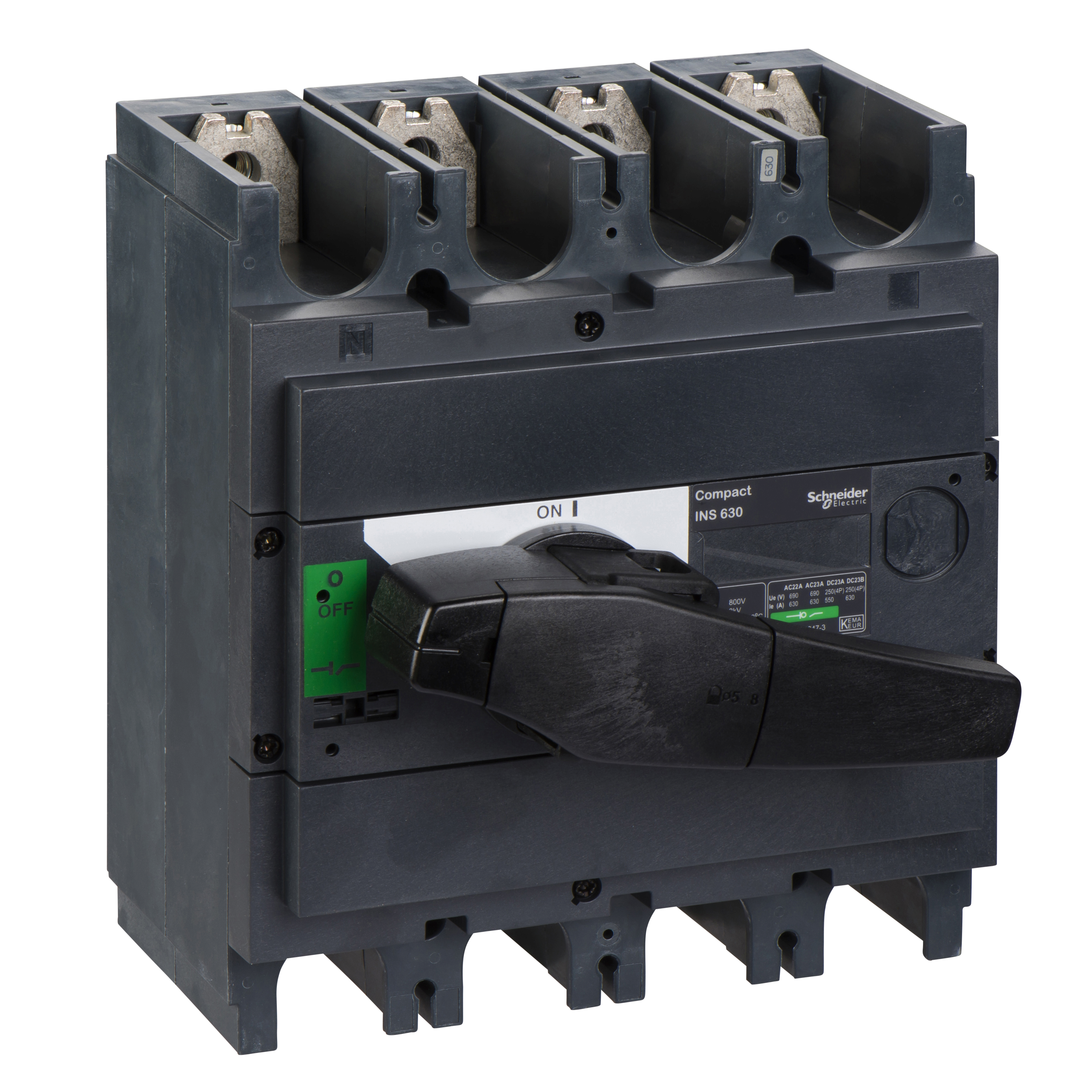 Schneider Electric ComPact INS630 Lastfrånskiljare 4-pol, 630 A