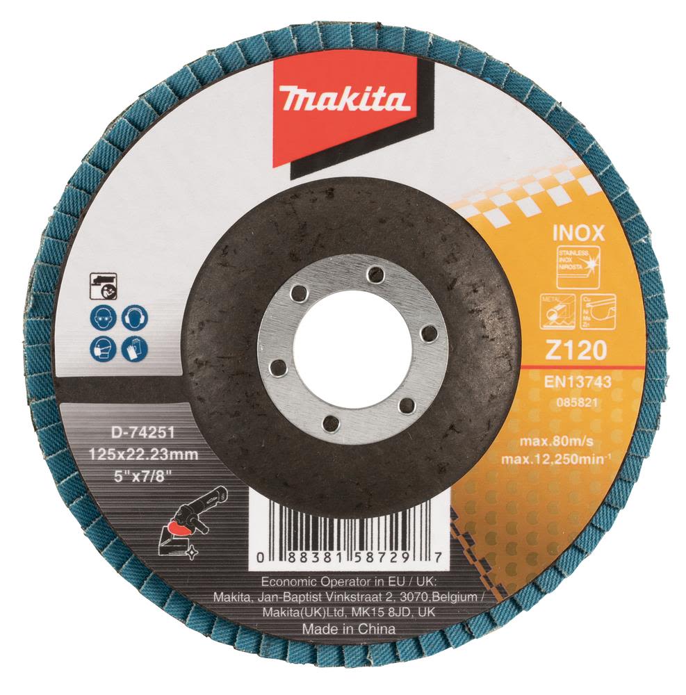 Makita D-74251 Lamellslipskiva 125x22,23 mm Z120
