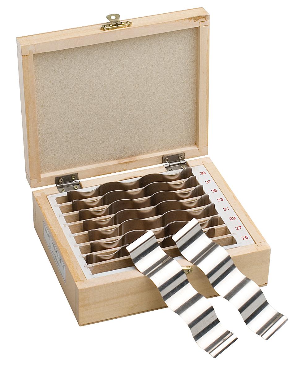 PELA 74250 Parallellbitsset i trälåda 25-39 mm