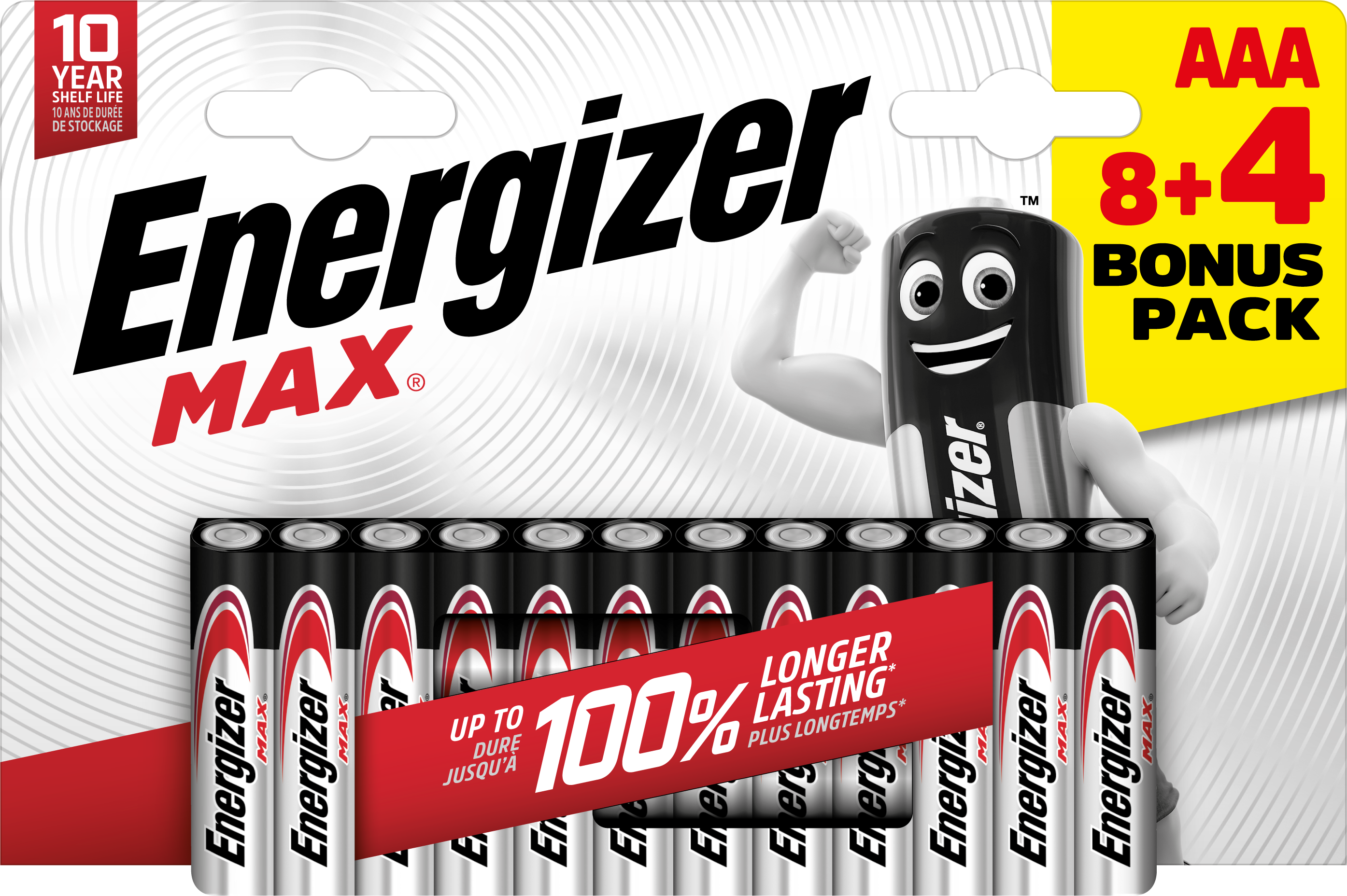 Energizer MAX AAA/E92 BP12 Batteri