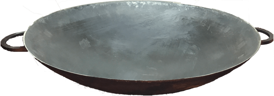 Ecta Wok Pan Wokpanna 3 mm kolstål