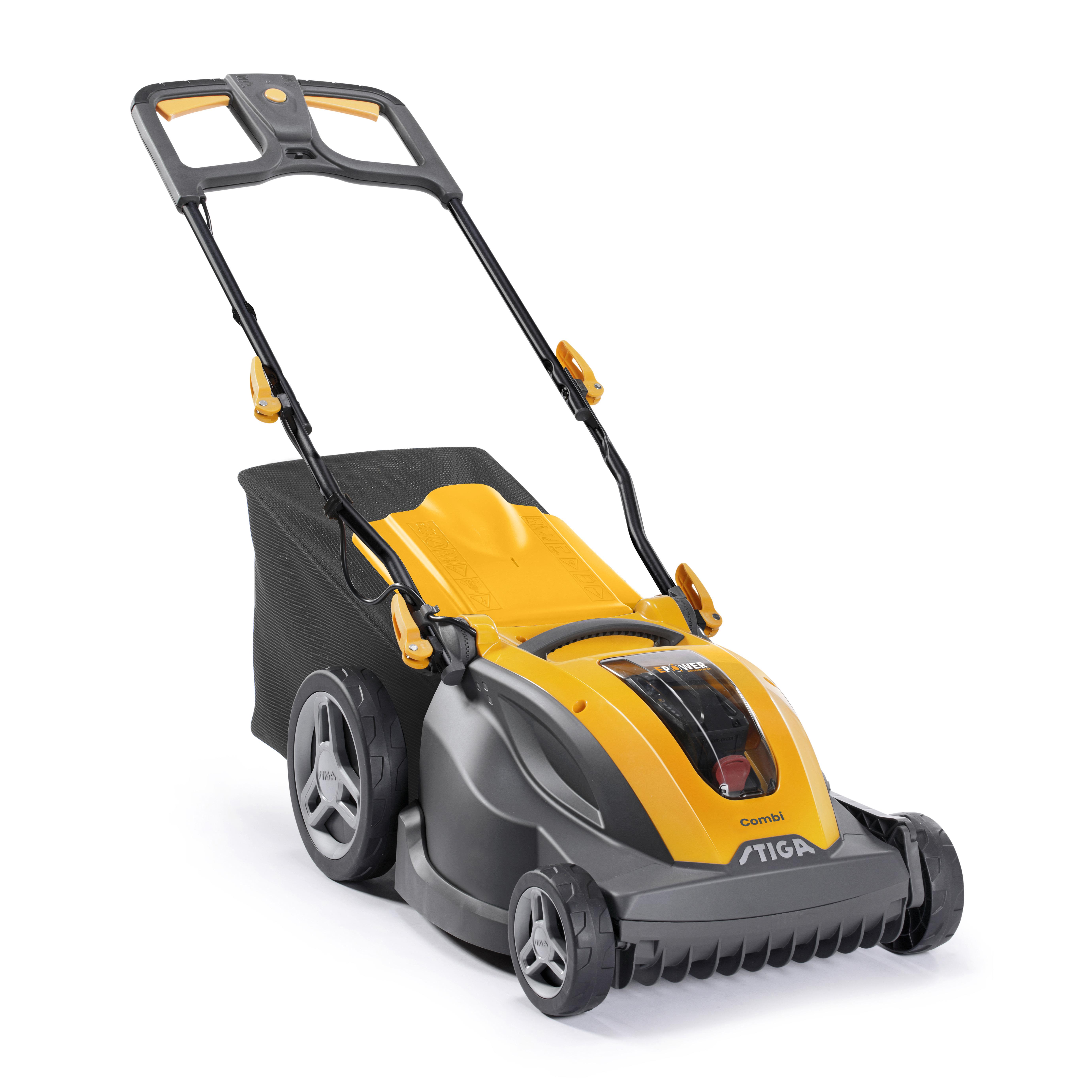 STIGA Combi 344e Gressklipper med batteri og lader