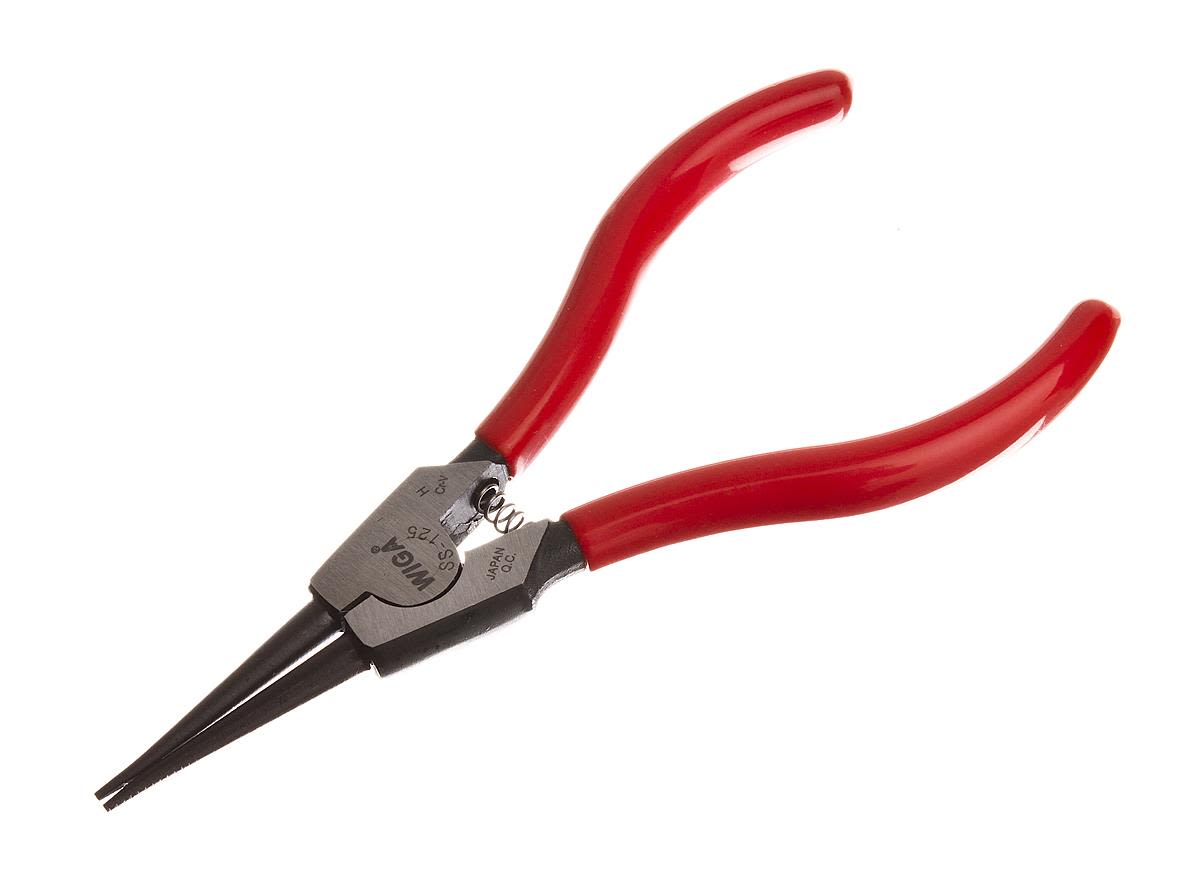 PELA 122937 Låseringtang rett 125 mm utv, 10-25 mm