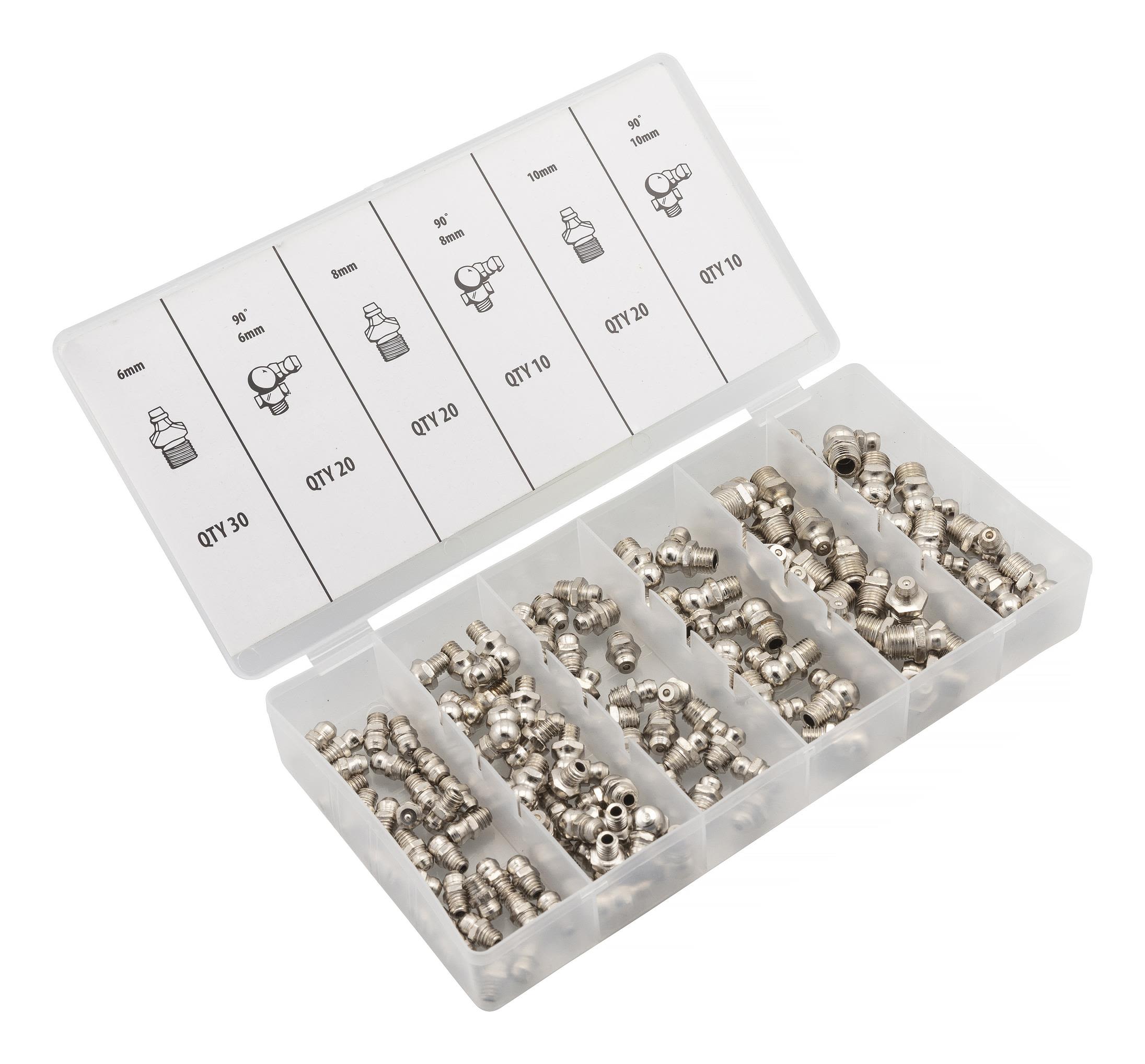 PELA 508684 Fettnippelsett 110 deler