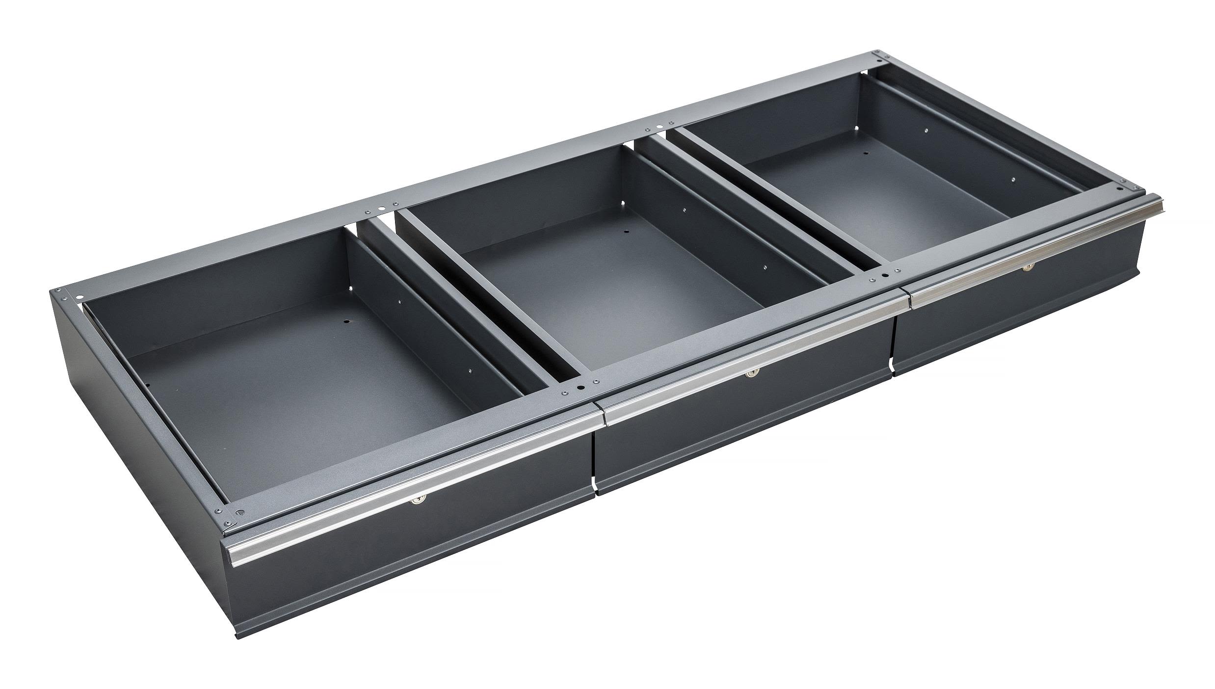 PELA 502979 Lådsats till arbetsbänk, grå