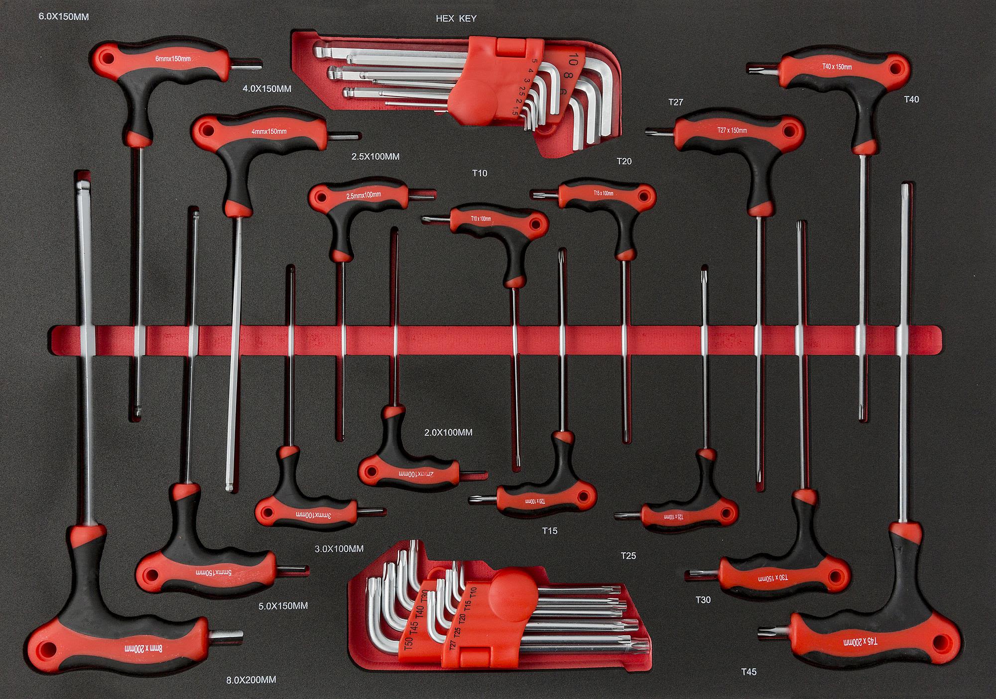 PELA 497997 Torx- ja kuusiokoloavainsarja 35-osainen