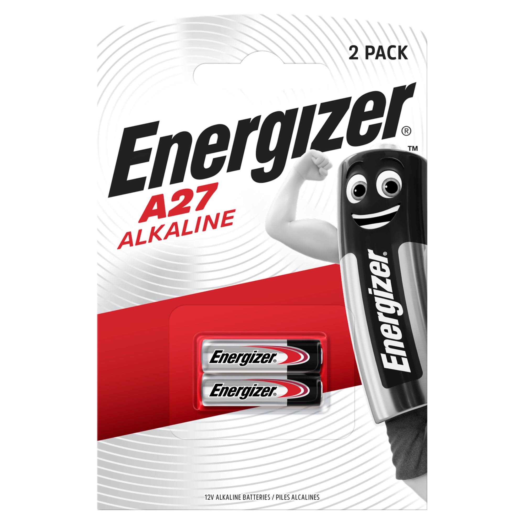Energizer Alkaline Batteri alkalisk, A27, 12 V, 2-pakning A27