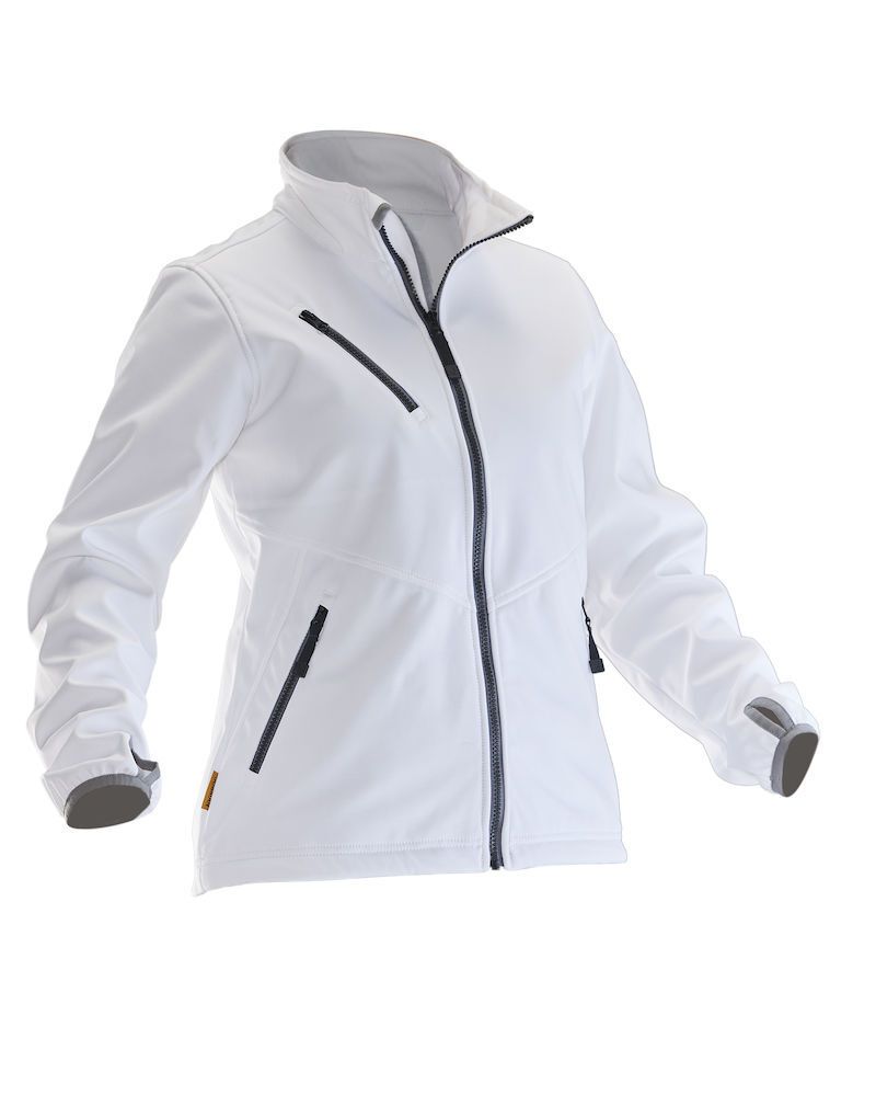Jobman 1203 Softshelljacka vit L