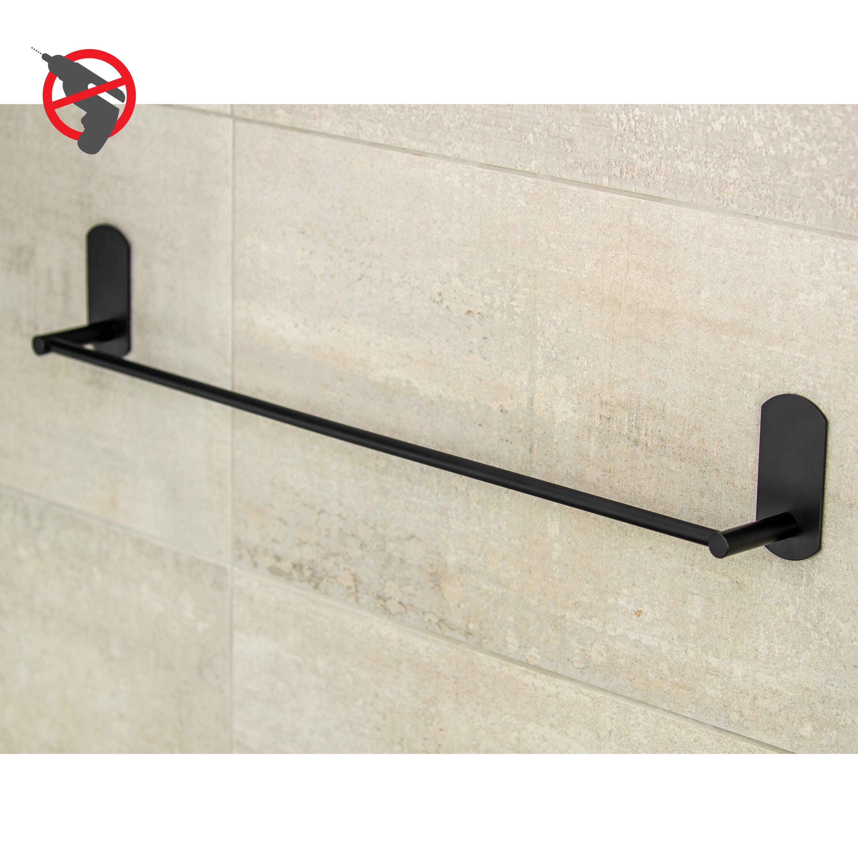 Design4Bath Profile Line Handduksstång mattsvart, borrfri